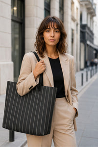 Sac Cabas Pinstripe
