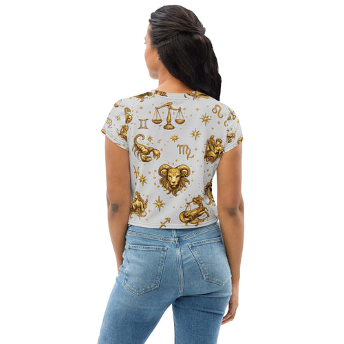 Crop top astrology symbols - 2