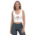 Crop top décolleté sans manches - Féminité florale - 1