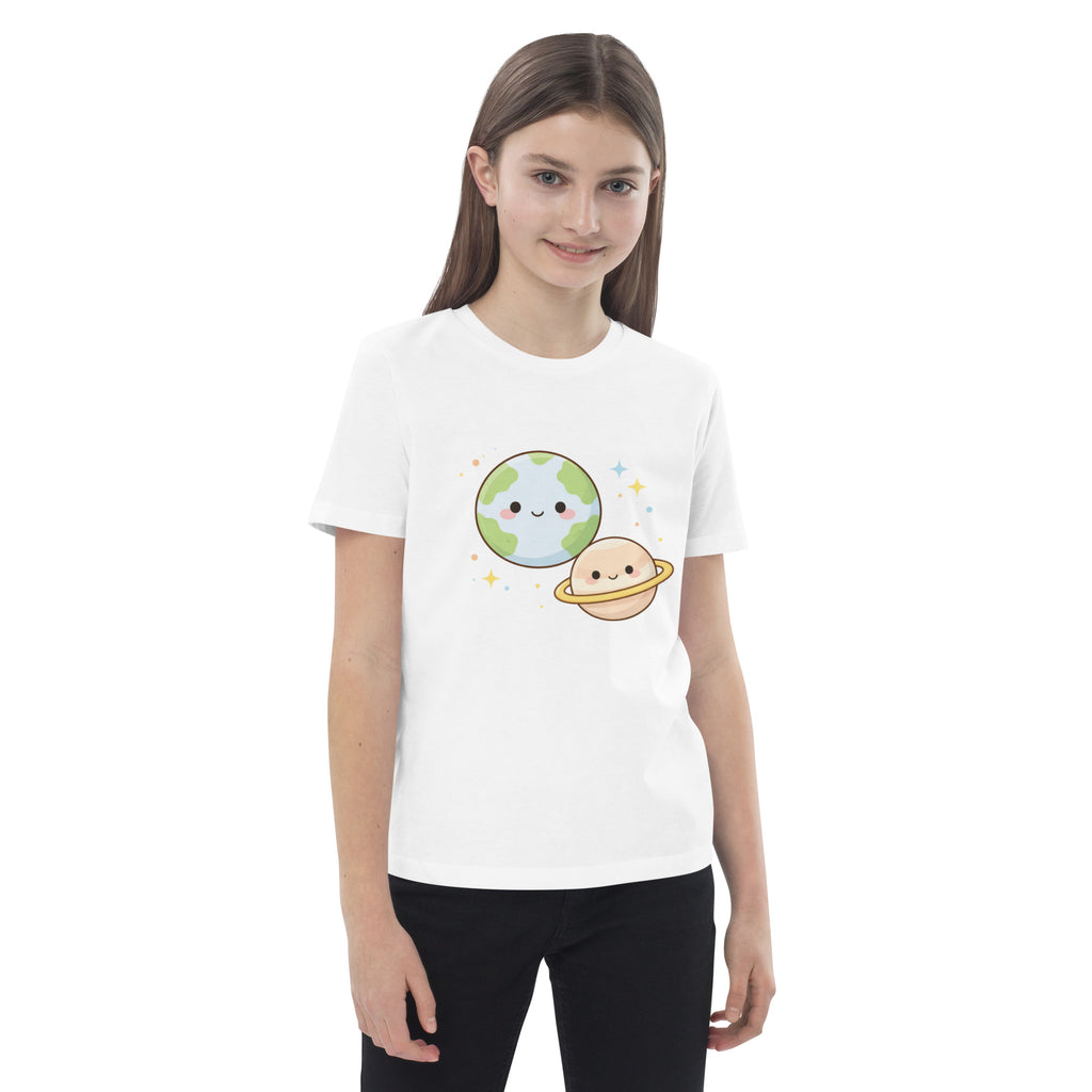 T-shirt enfant coton BIO Space Planet Duo - 5
