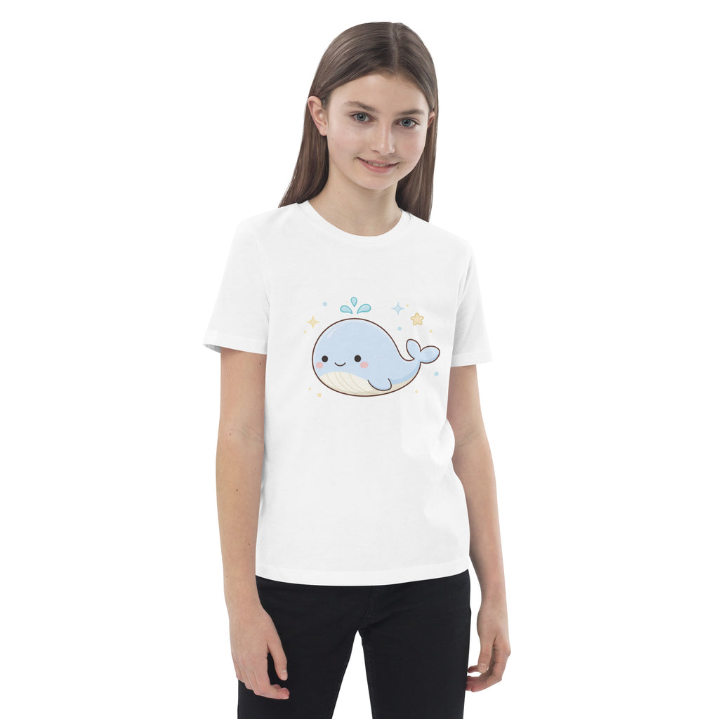 T-shirt enfant coton BIO Whale Minimal Ocean - 5