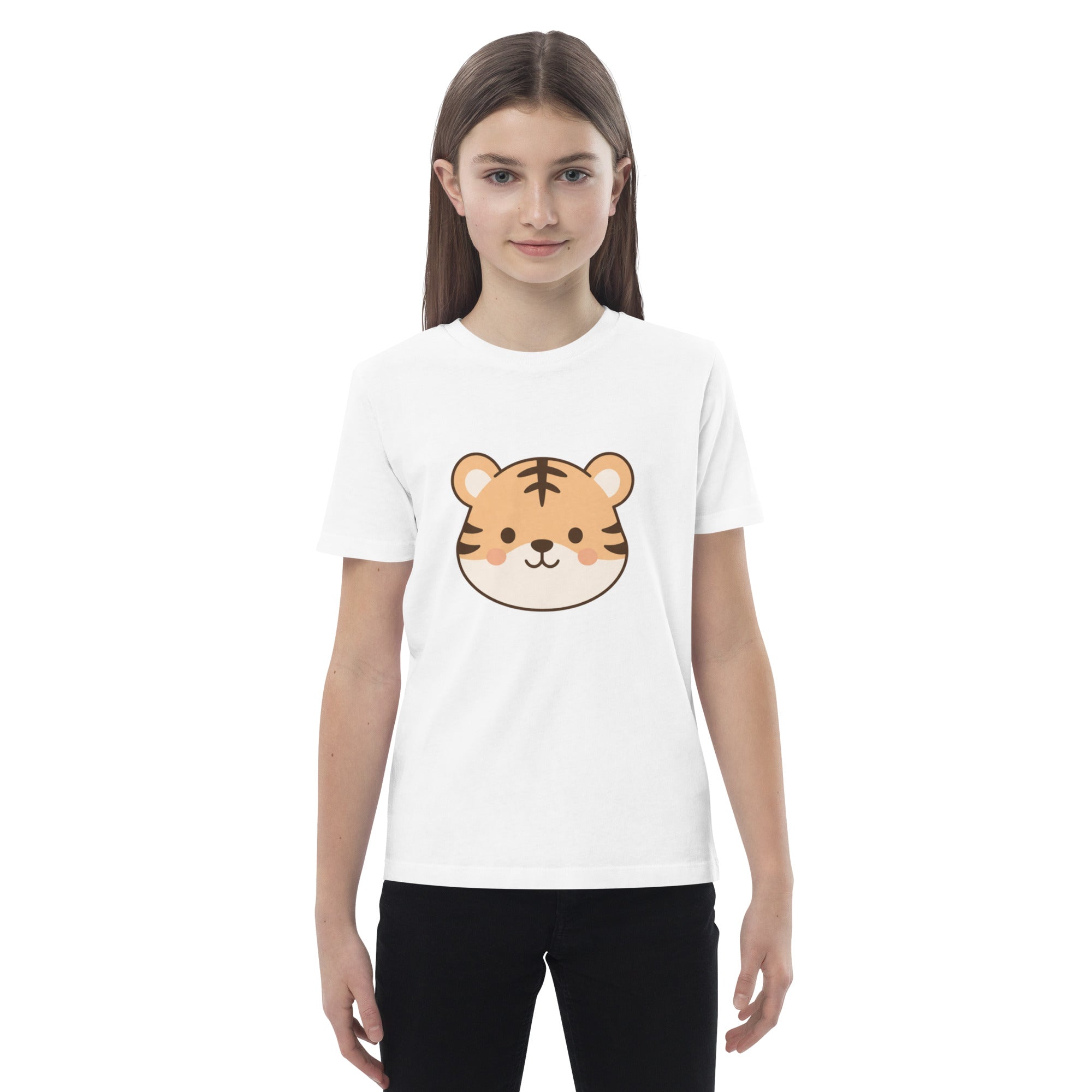 T-shirt enfant coton bio Mini Tiger Face - 4
