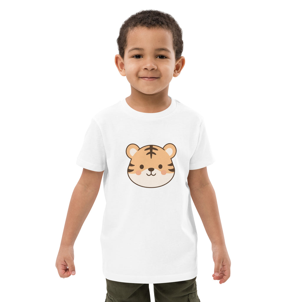 T-shirt enfant coton bio Mini Tiger Face - 2