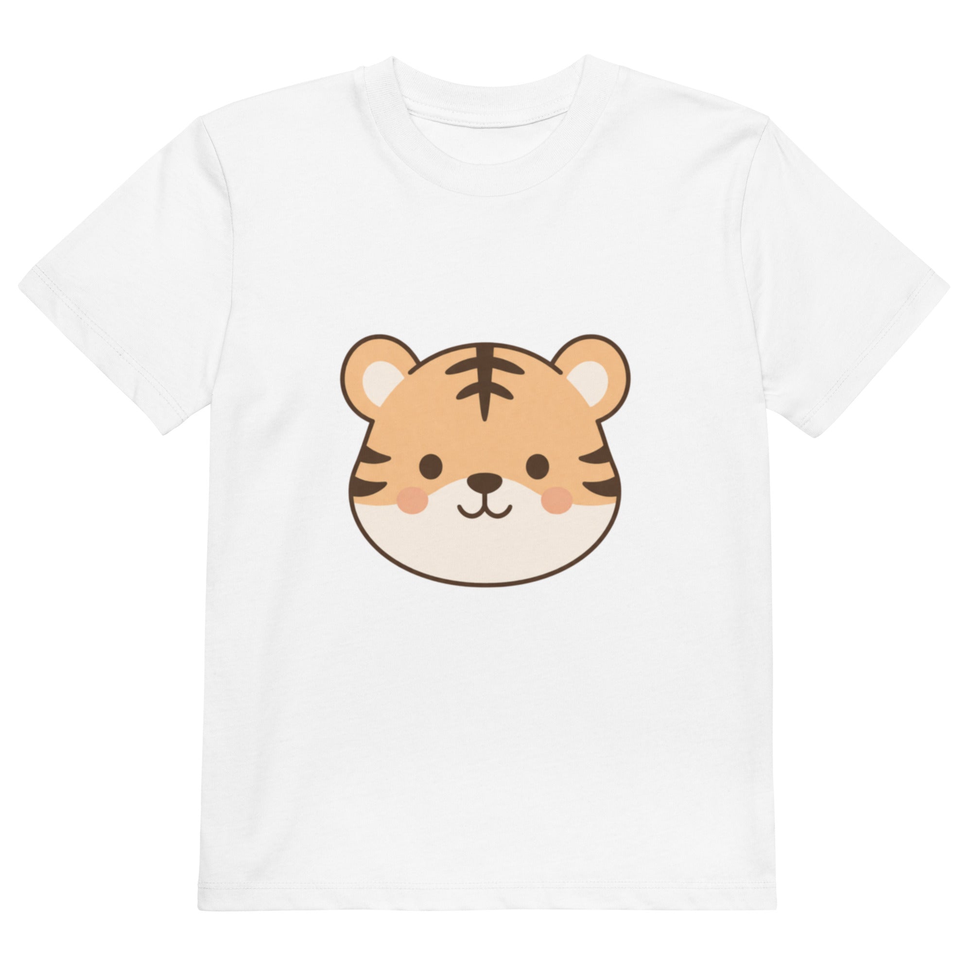 T-shirt enfant coton bio Mini Tiger Face - 1