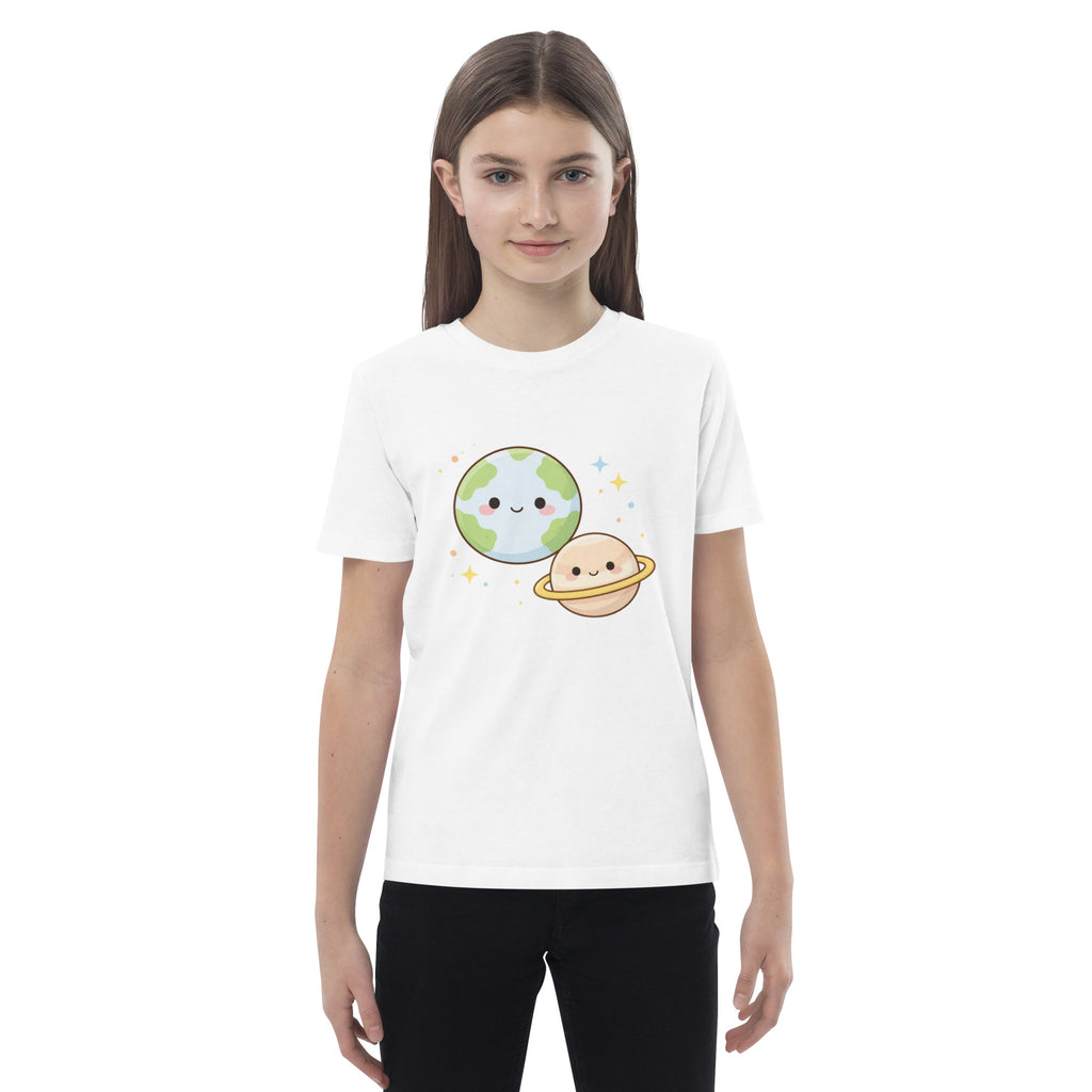 T-shirt enfant coton BIO Space Planet Duo - 4