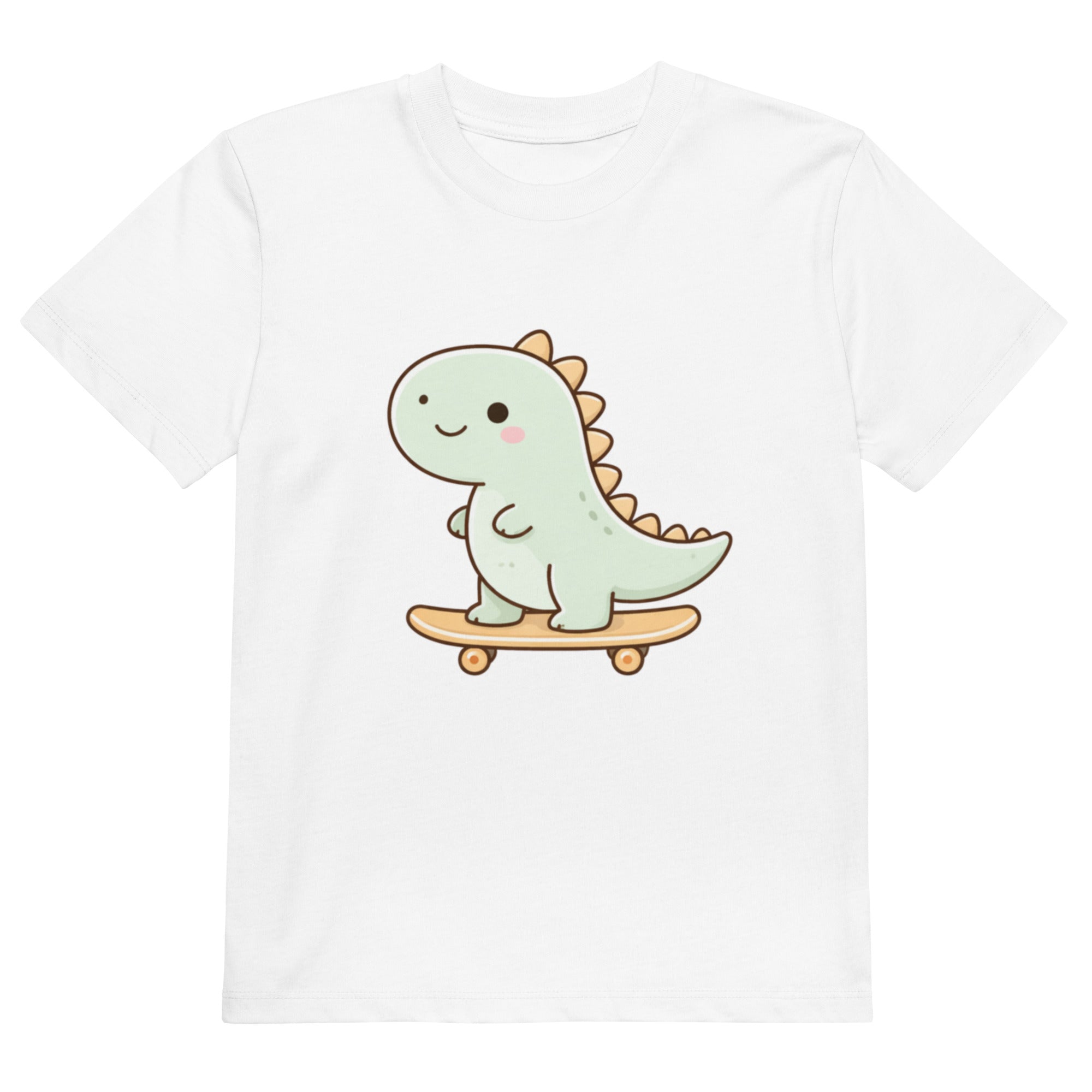 T-shirt enfant coton BIO Skate Dino Icon - 1