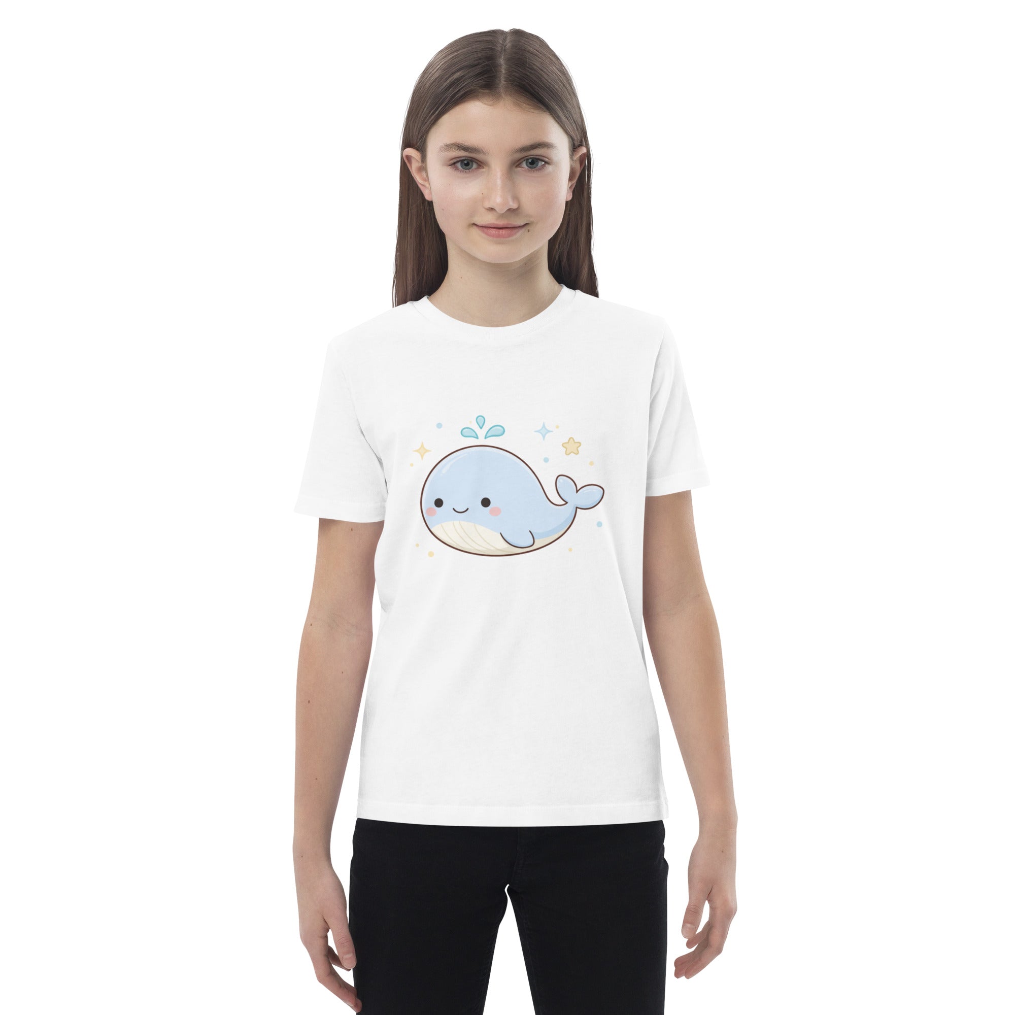 T-shirt enfant coton BIO Whale Minimal Ocean - 4