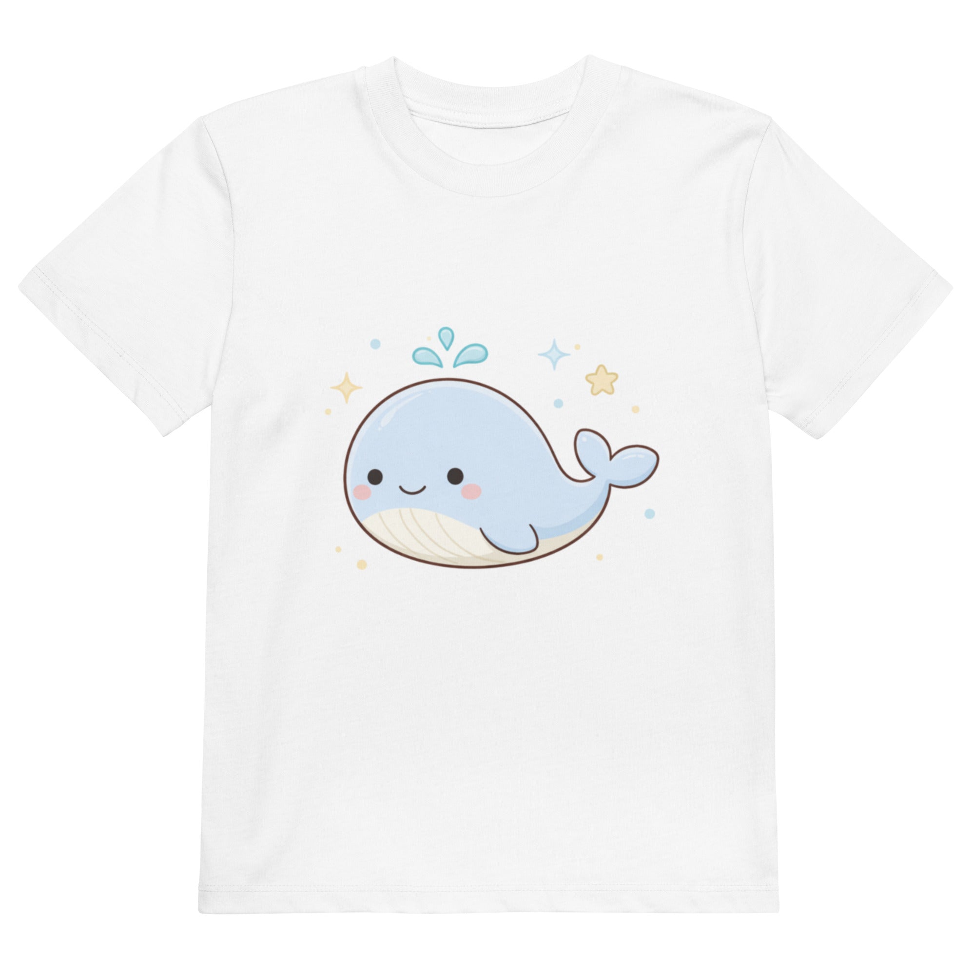 T-shirt enfant coton BIO Whale Minimal Ocean - 1
