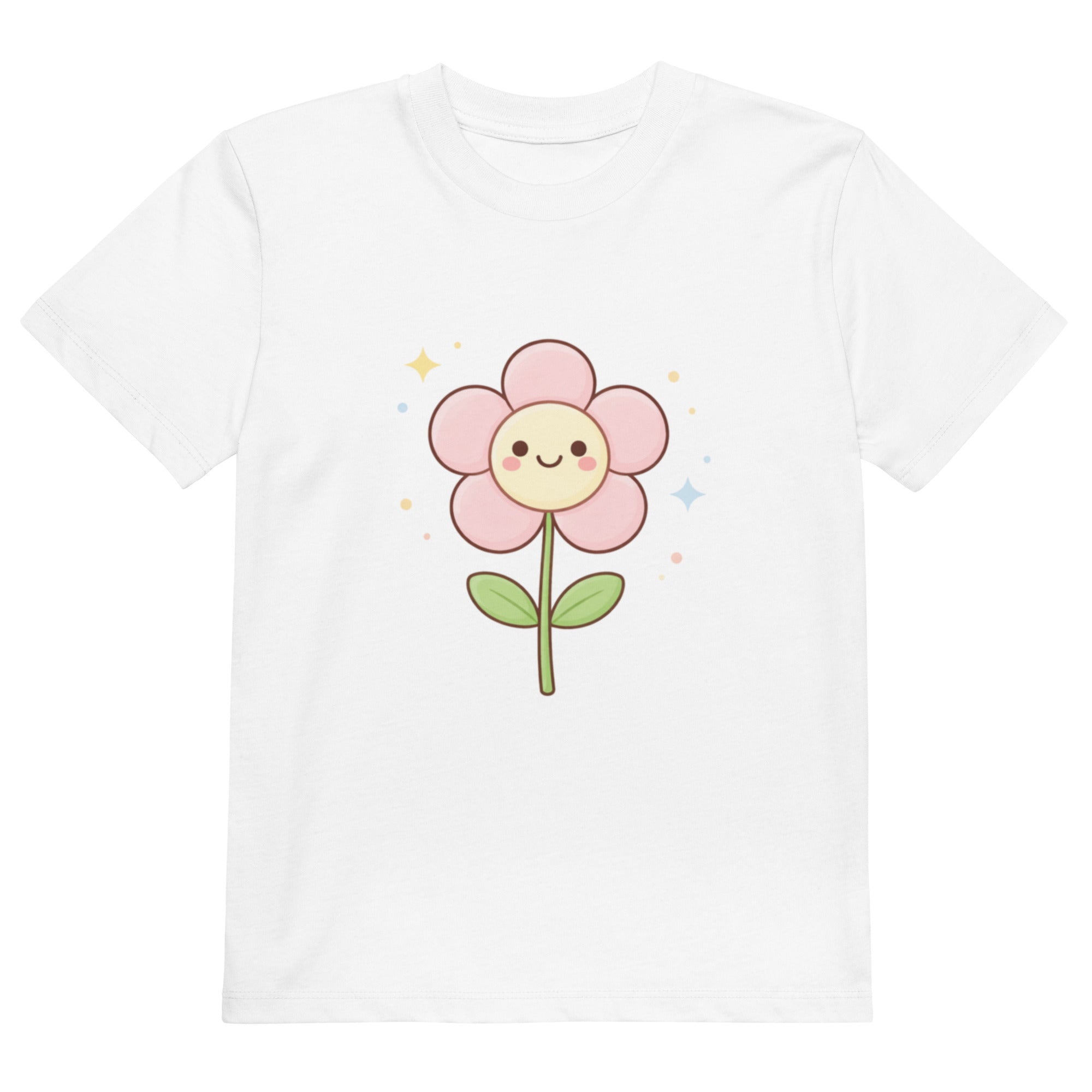 T-shirt enfant coton BIO Smiley Flower - 1