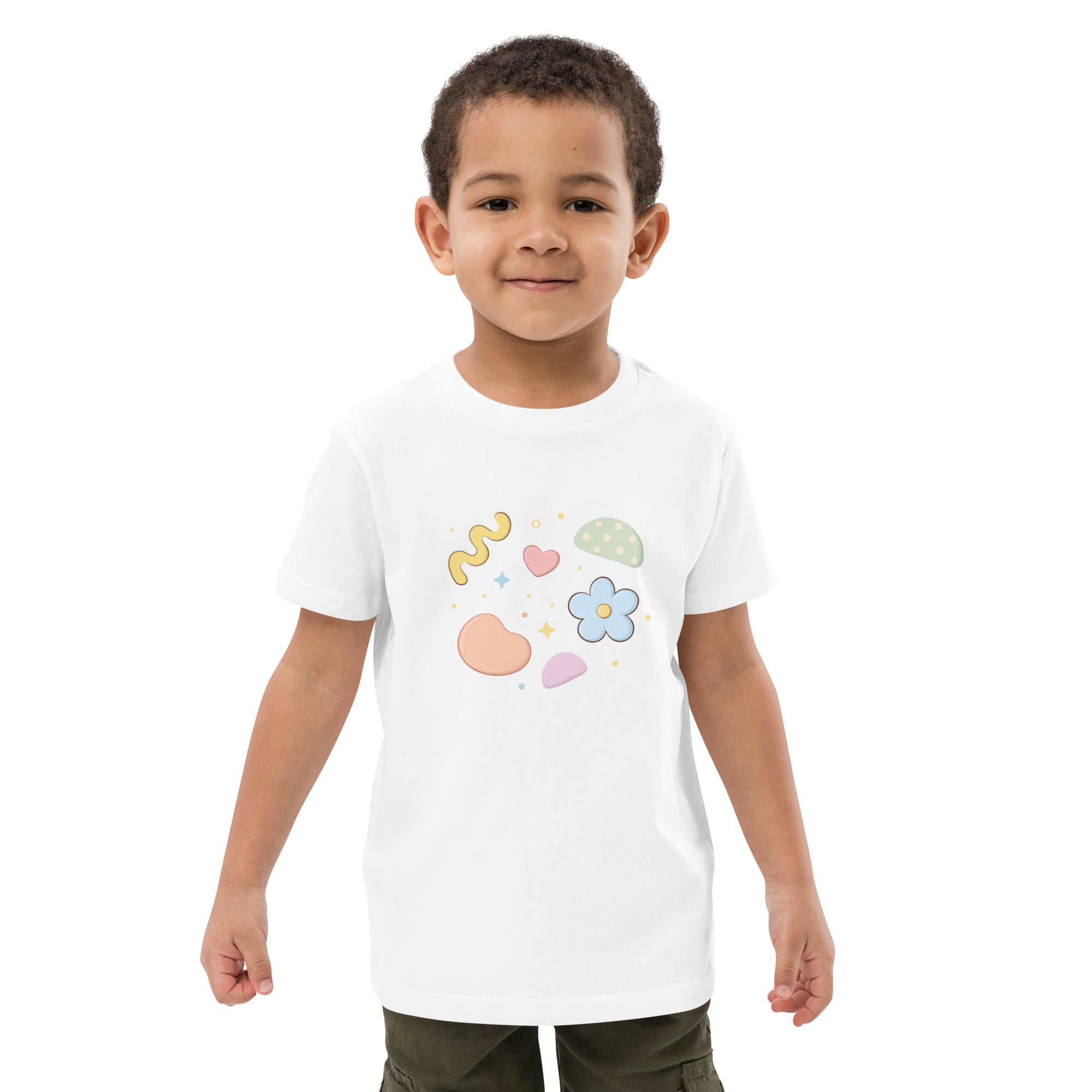 T-shirt enfant coton BIO Abstract Shapes Fun - 2