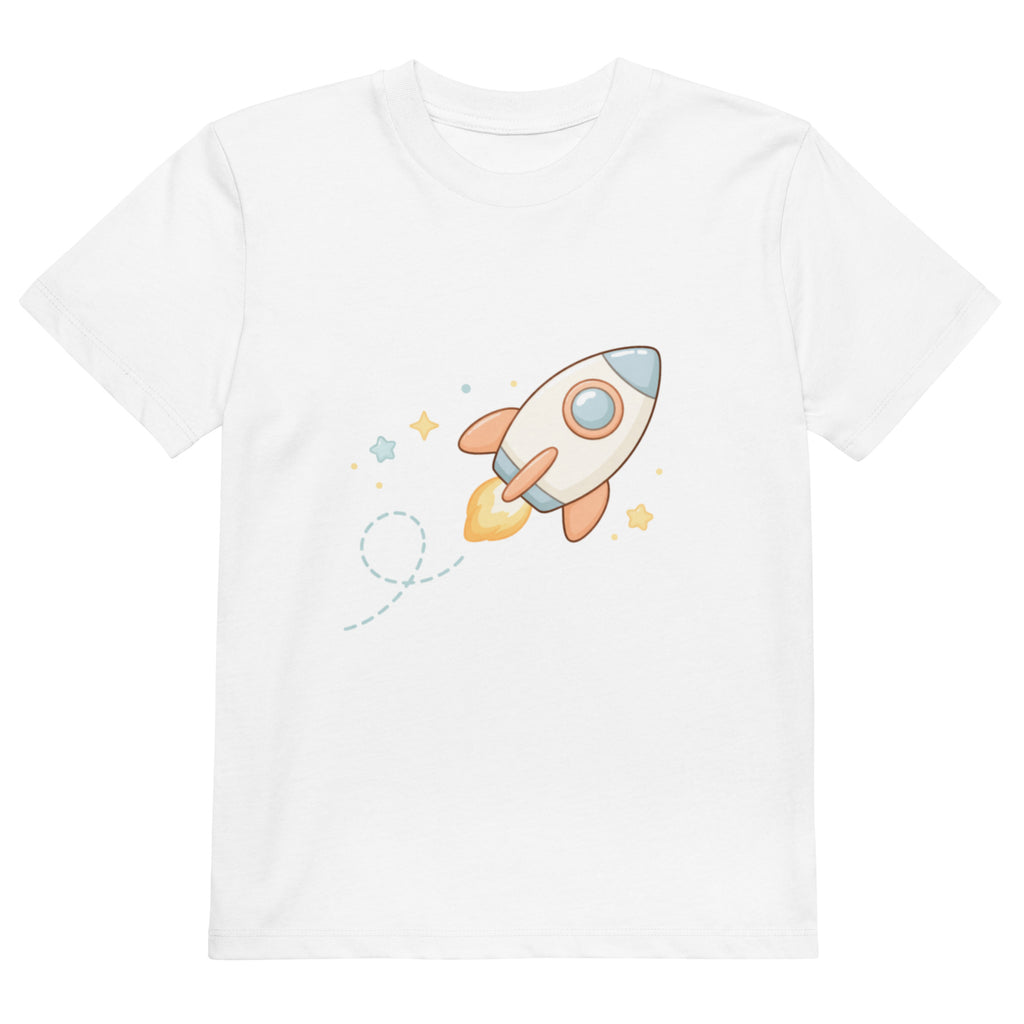 T-shirt enfant coton BIO Rocket Trail Minimal - 1