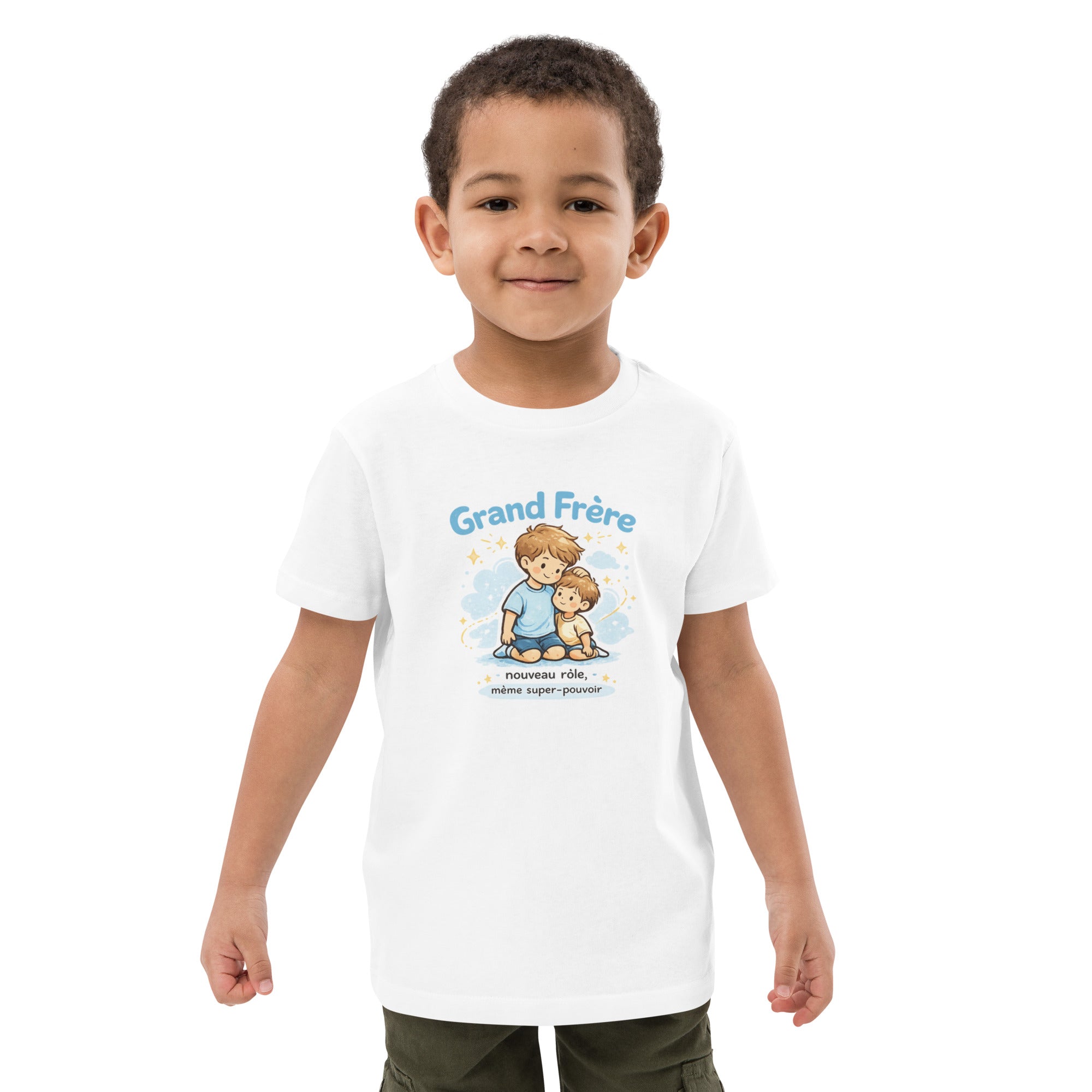 T-shirt enfant Coton BIO - Super grand frère - 2