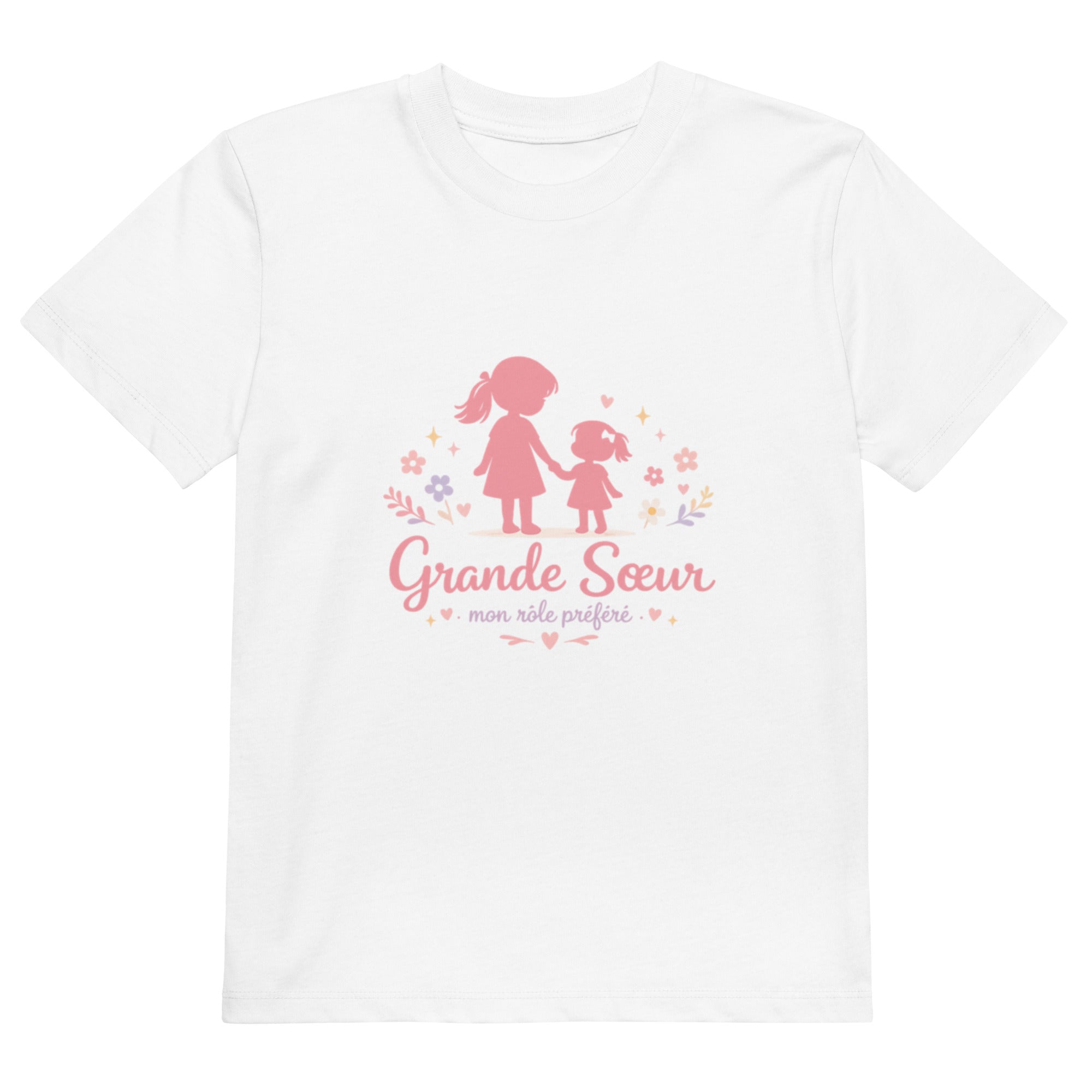 T-shirt enfant coton BIO Grande soeur - 1