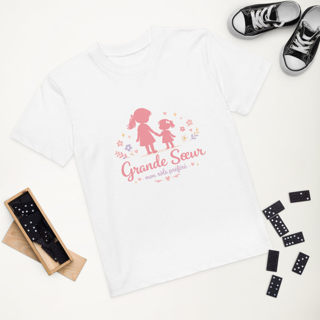 T-shirt enfant coton BIO Grande soeur - 6