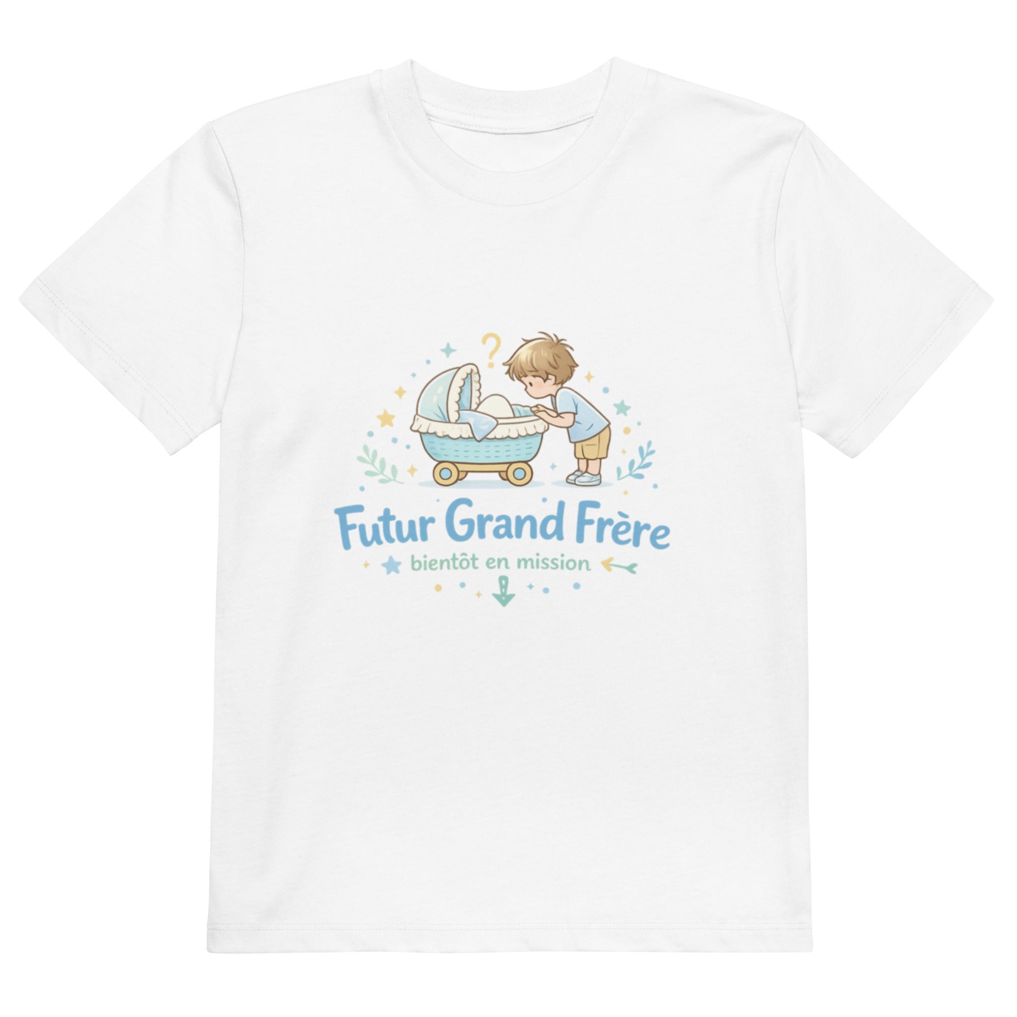 T-shirt enfant coton BIO Futur grand frère - 1