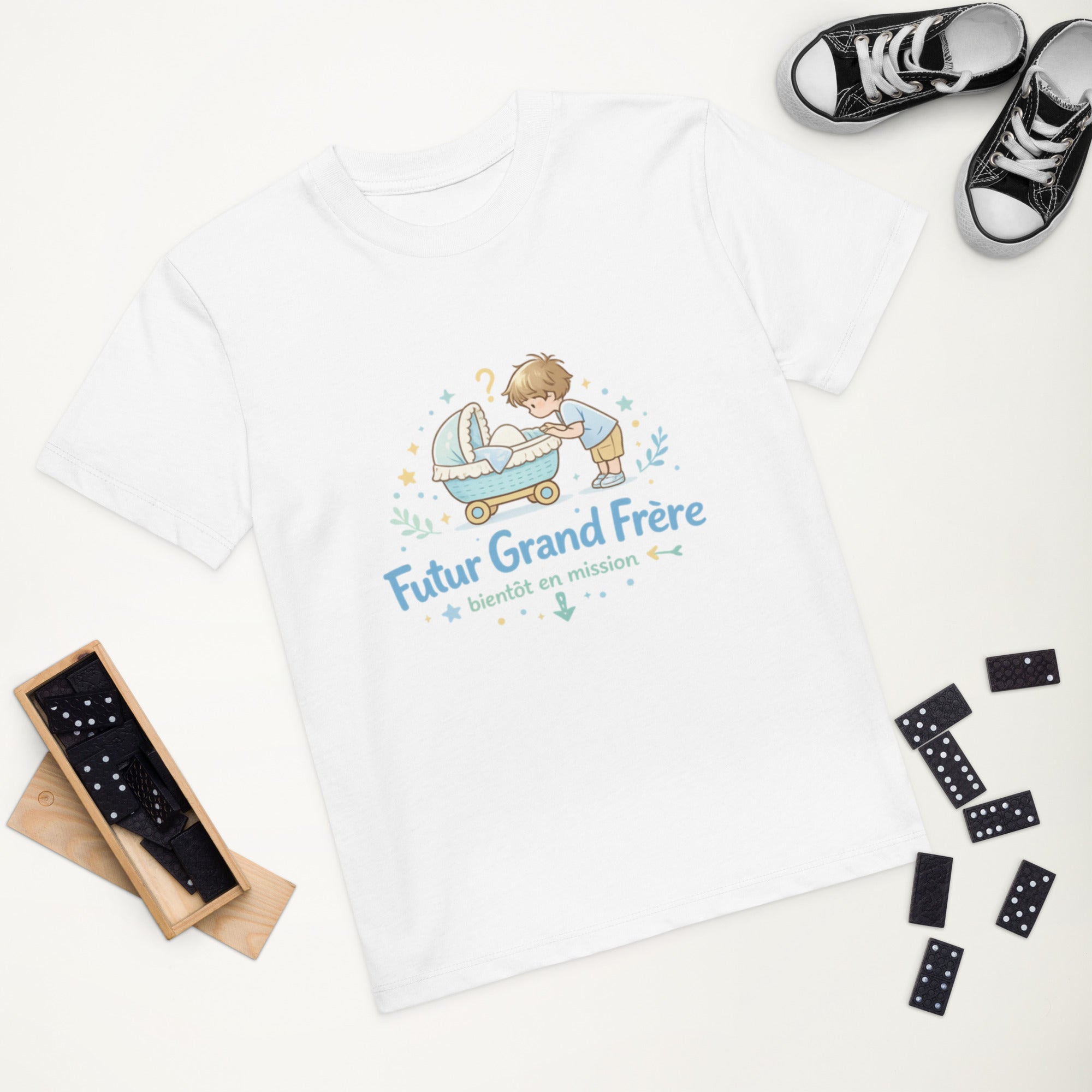 T-shirt enfant coton BIO Futur grand frère - 6