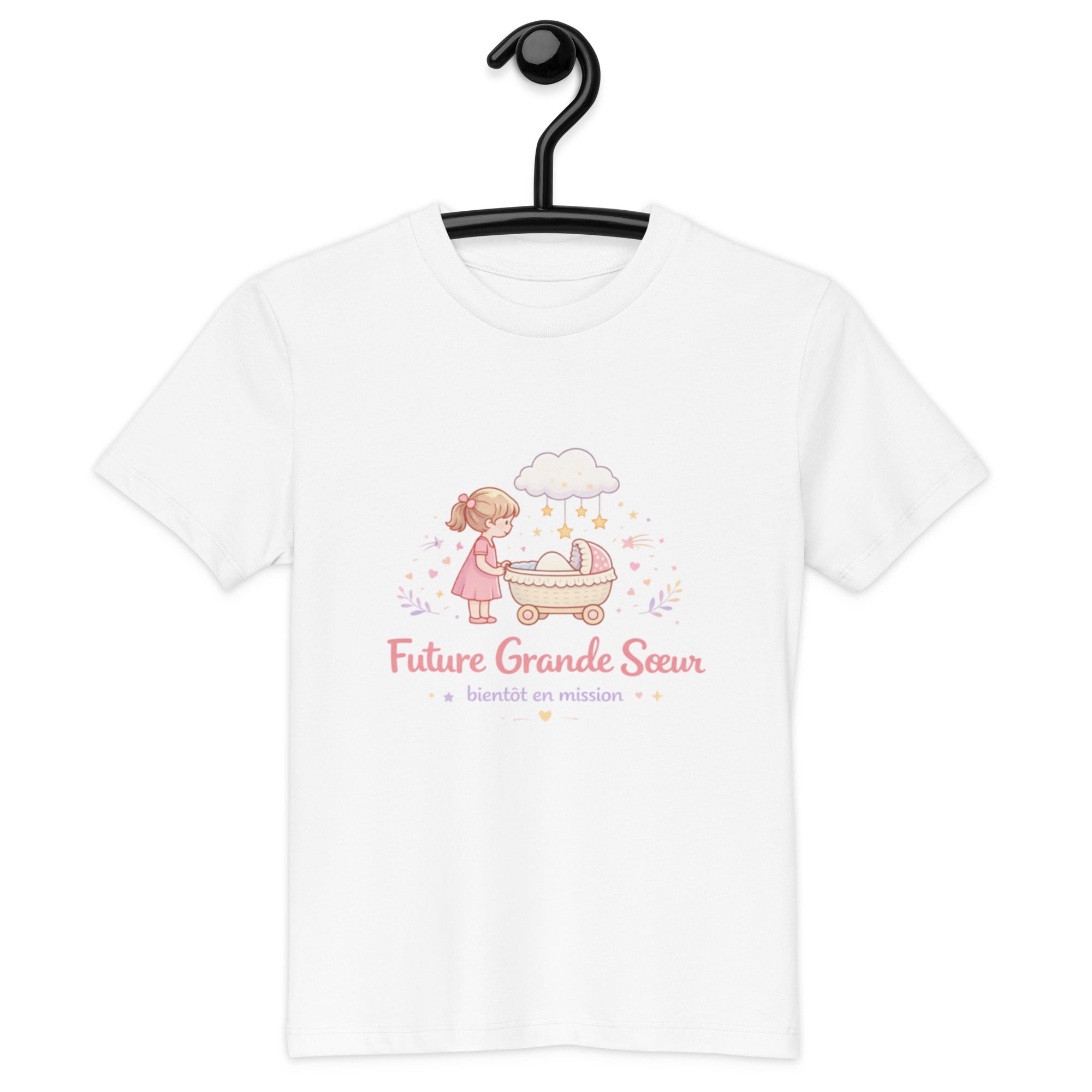 T-shirt enfant coton BIO T-shirt futur grande soeur - 5