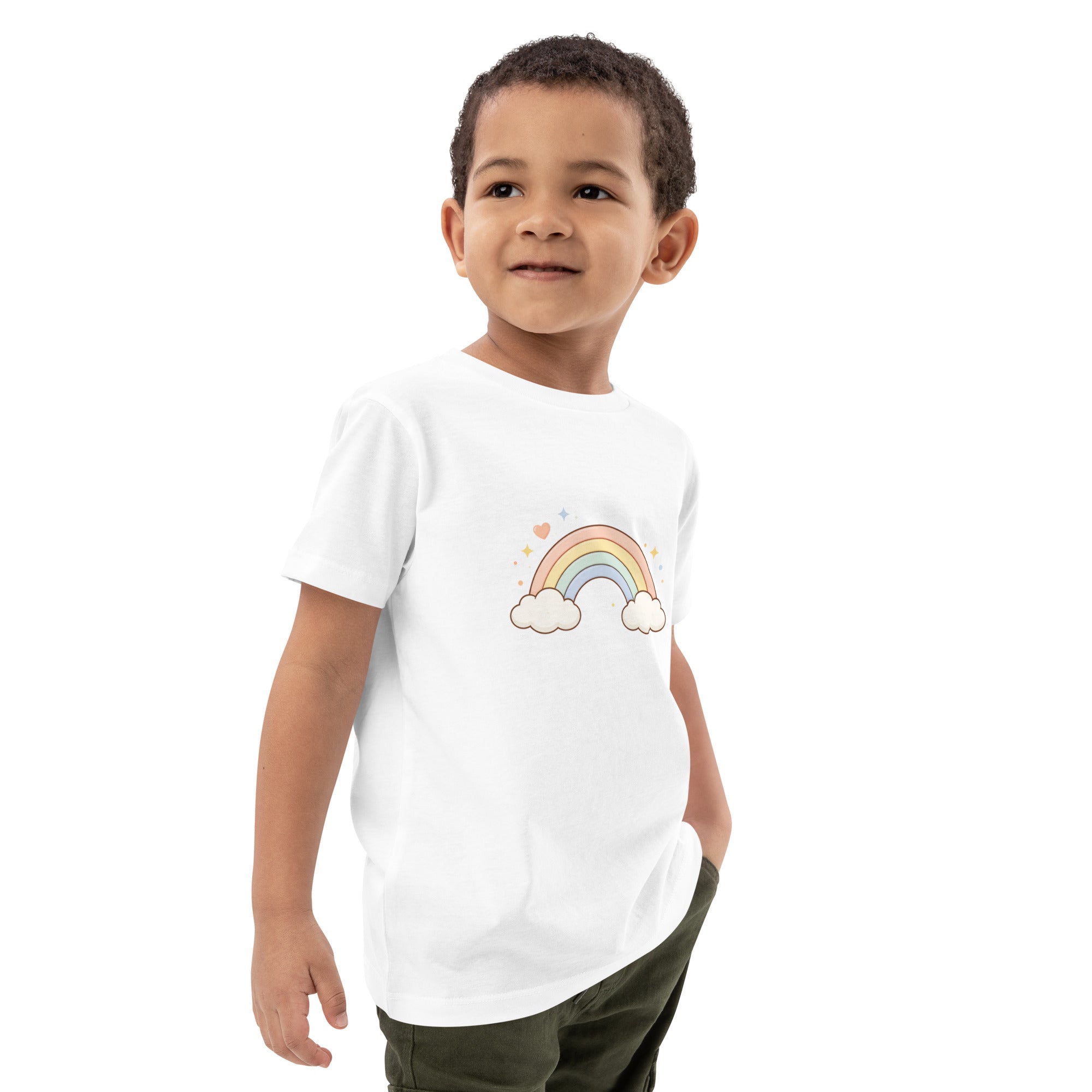 T-shirt enfant coton BIO Rainbow Soft Arc - 5
