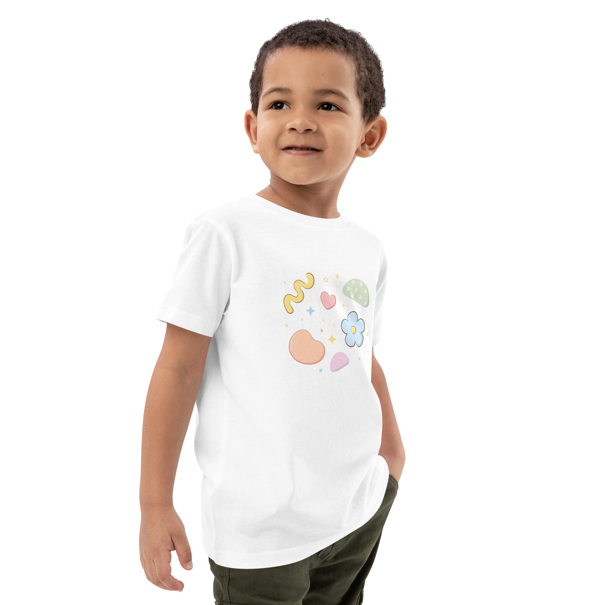 T-shirt enfant coton BIO Abstract Shapes Fun - 3