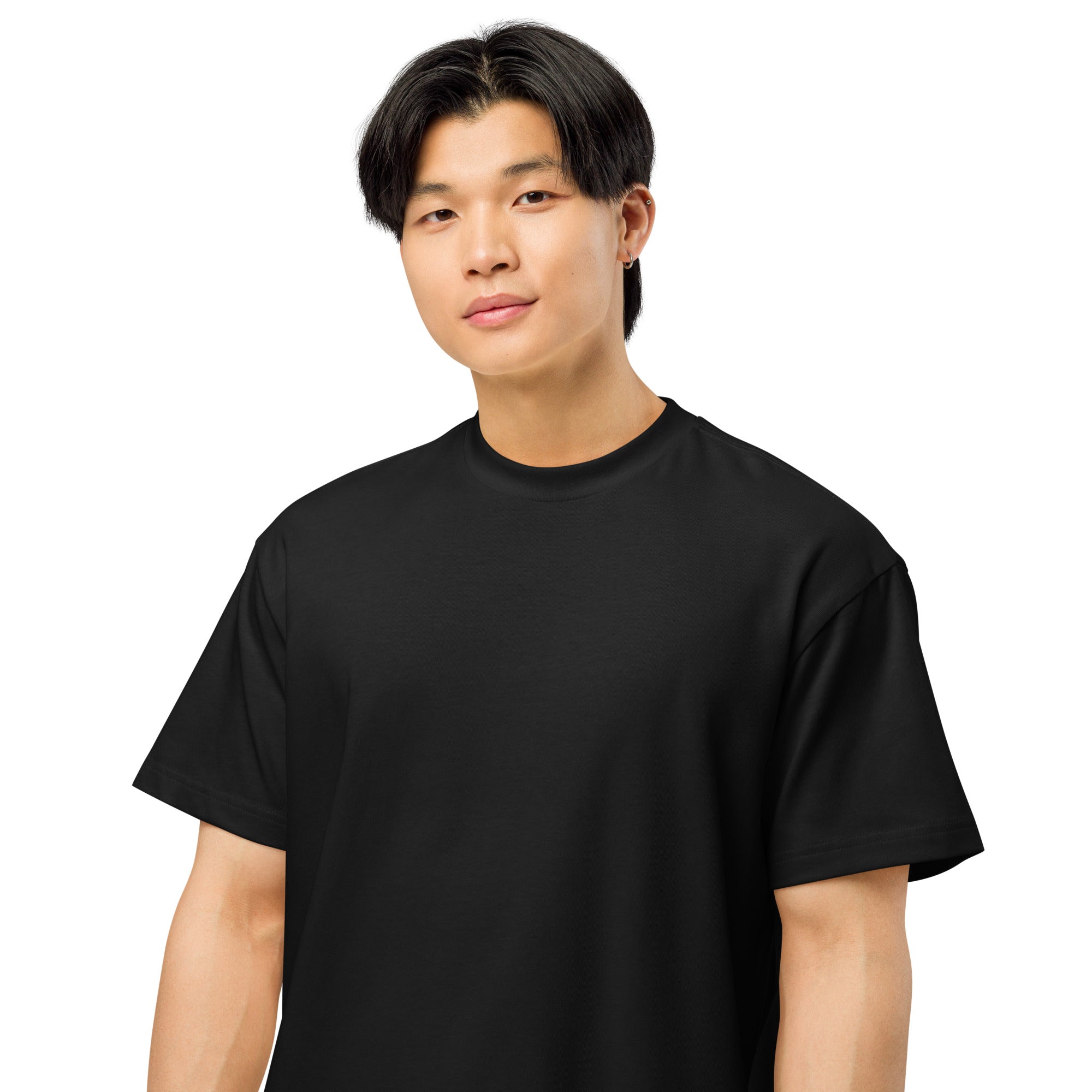T-shirt boxy homme noir silent word - 5