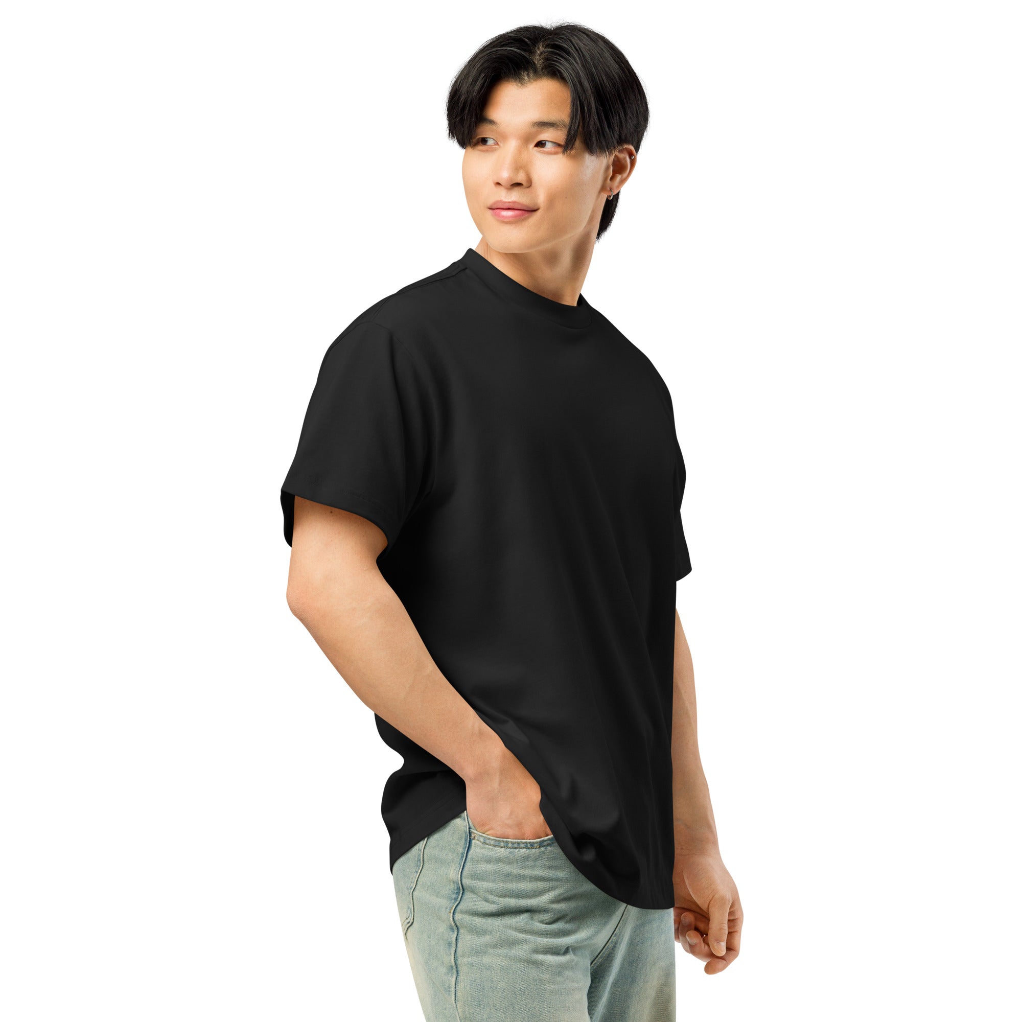 T-shirt boxy homme noir silent word - 6