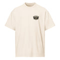 T-shirt boxy homme blanc cassé fake badge - 1