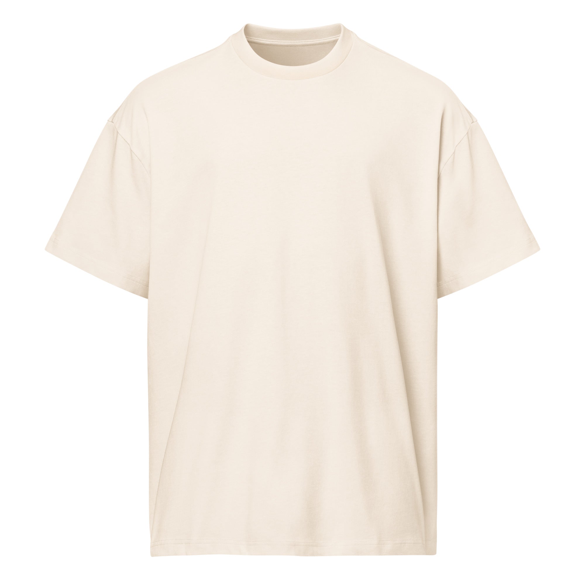 T-shirt boxy homme blanc cassé poetic address - 2