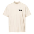 T-shirt boxy homme blanc cassé nature stamp - 1