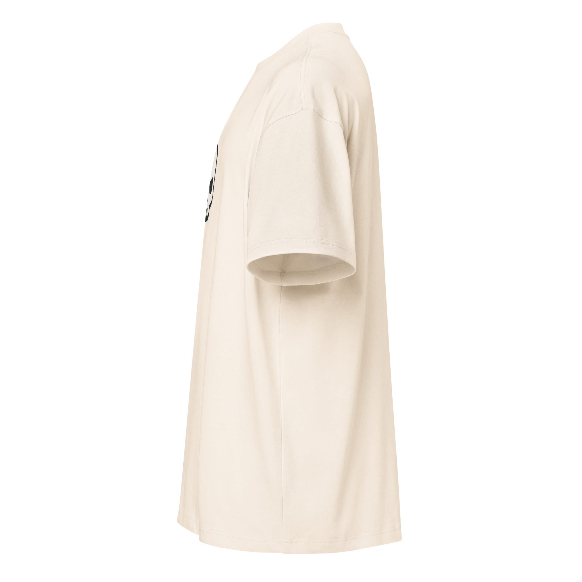 T-shirt boxy homme blanc cassé skate skull - 8