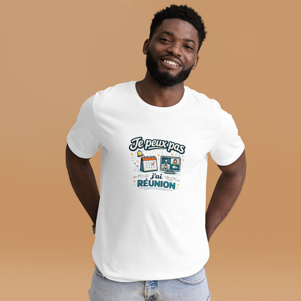 T-shirt je peux pas j’ai réunion - 8
