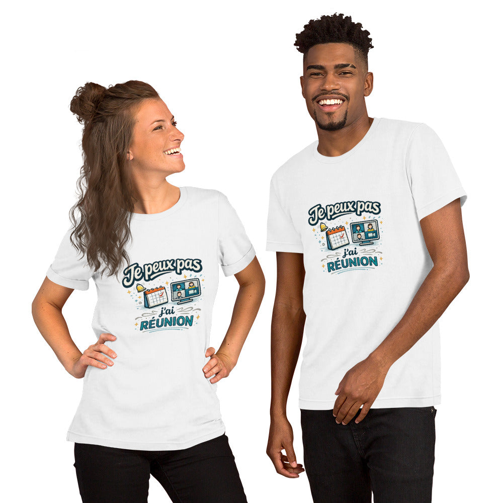 T-shirt je peux pas j’ai réunion - 10