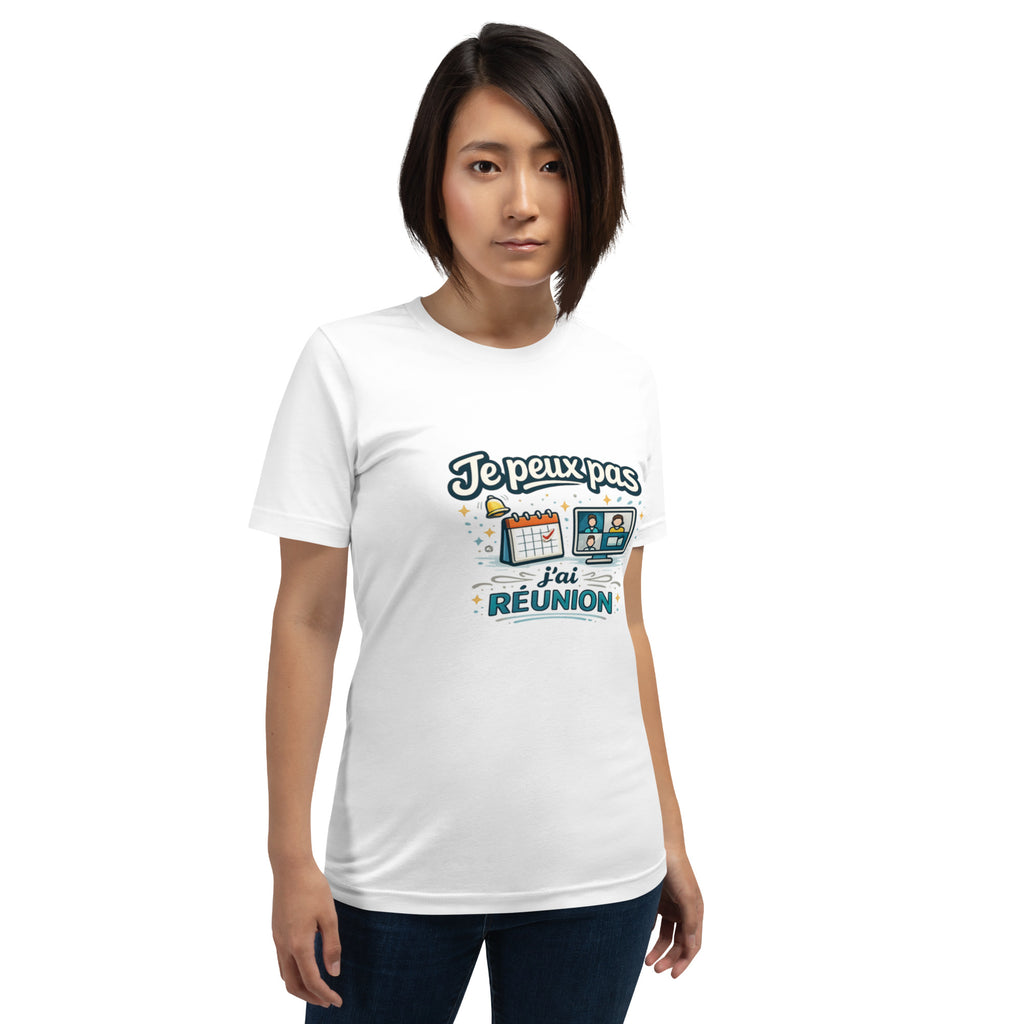 T-shirt je peux pas j’ai réunion - 4