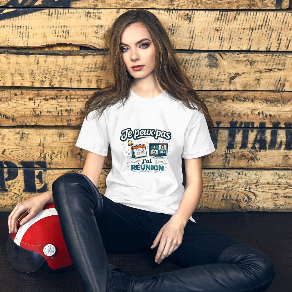 T-shirt je peux pas j’ai réunion - 9