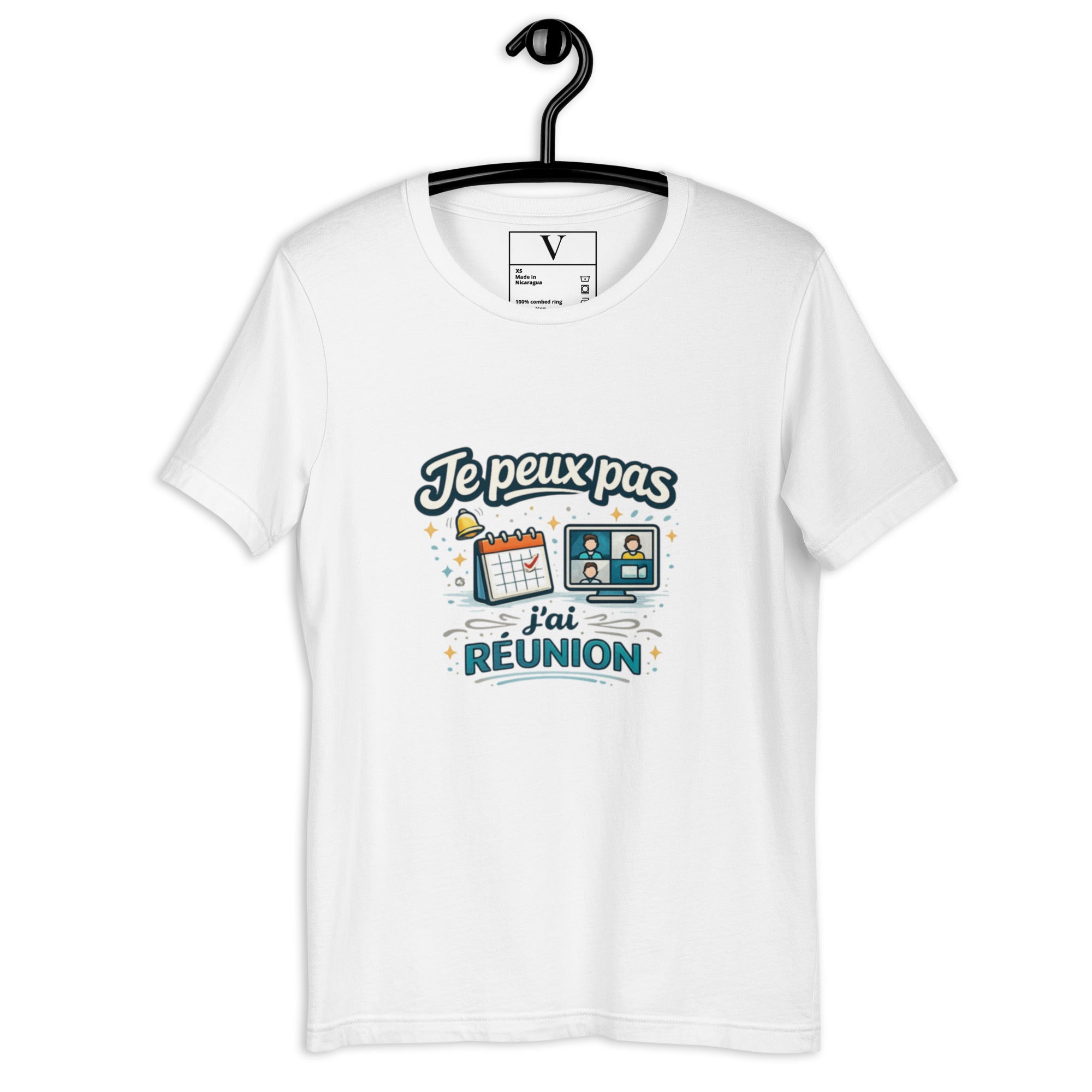 T-shirt je peux pas j’ai réunion - 5