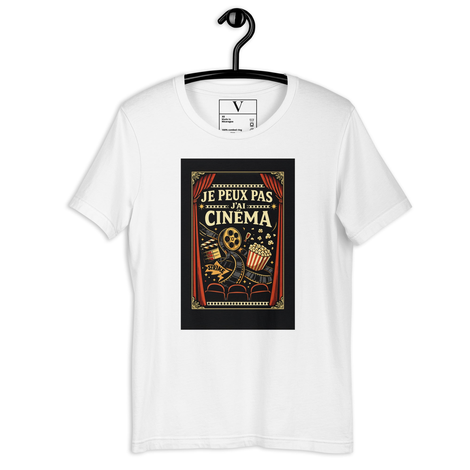 T-shirt Je peux pas j'ai cinéma - 6