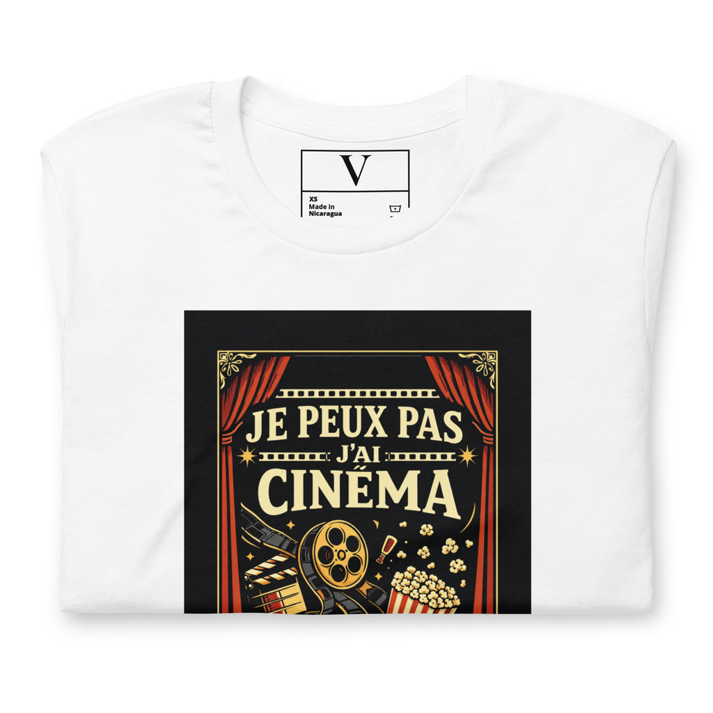 T-shirt Je peux pas j'ai cinéma - 8