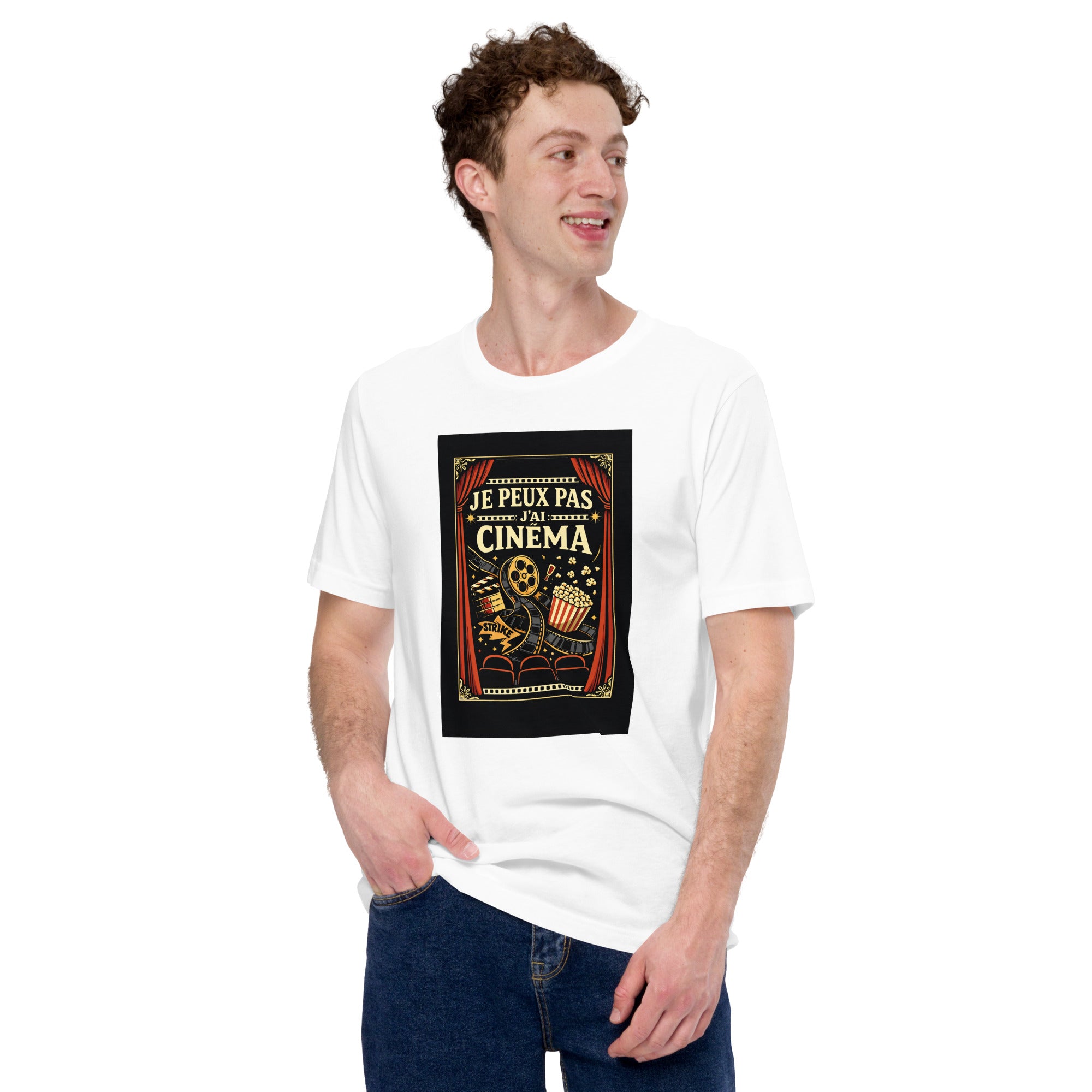 T-shirt Je peux pas j'ai cinéma - 4