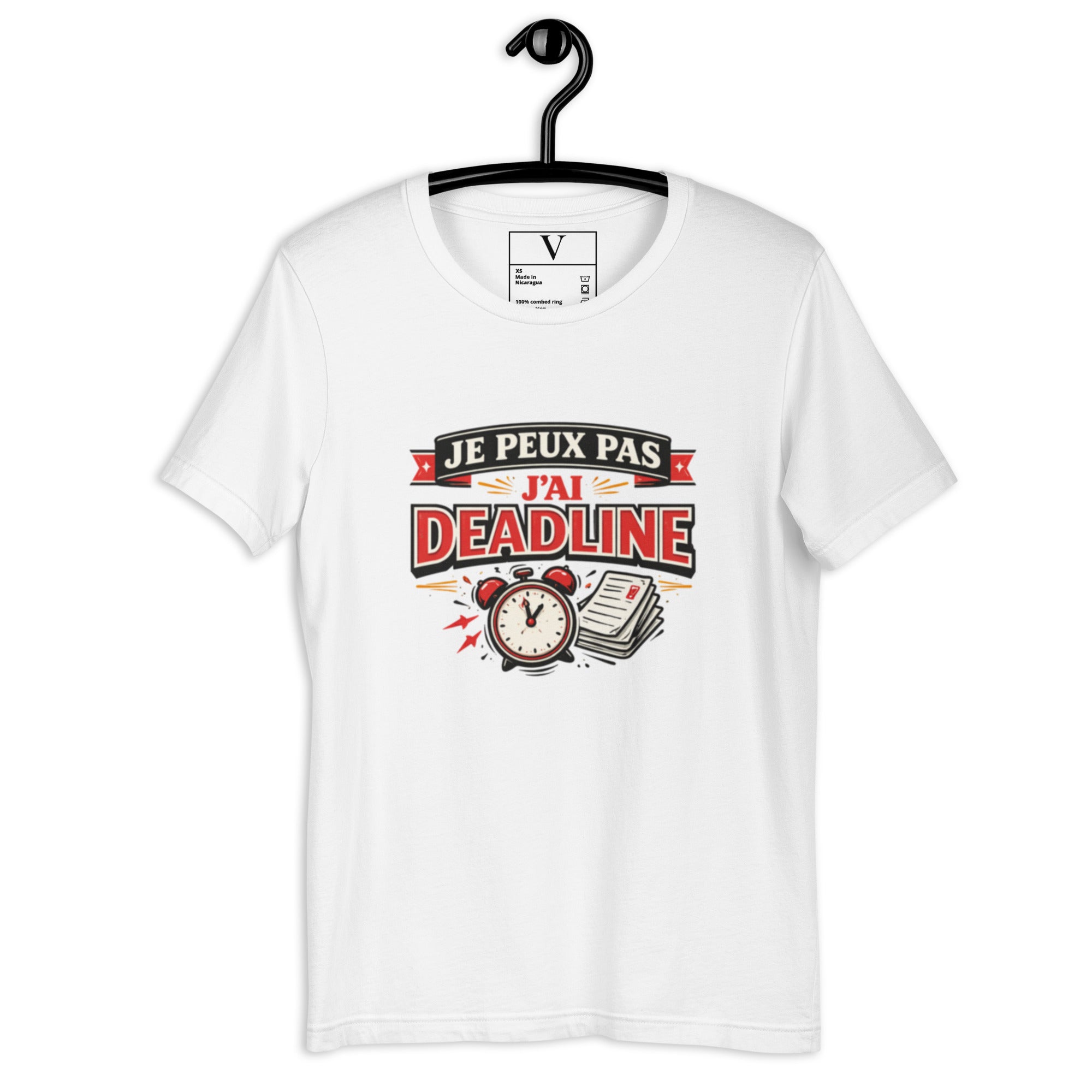 T-shirt Je peux pas j'ai deadline - 4