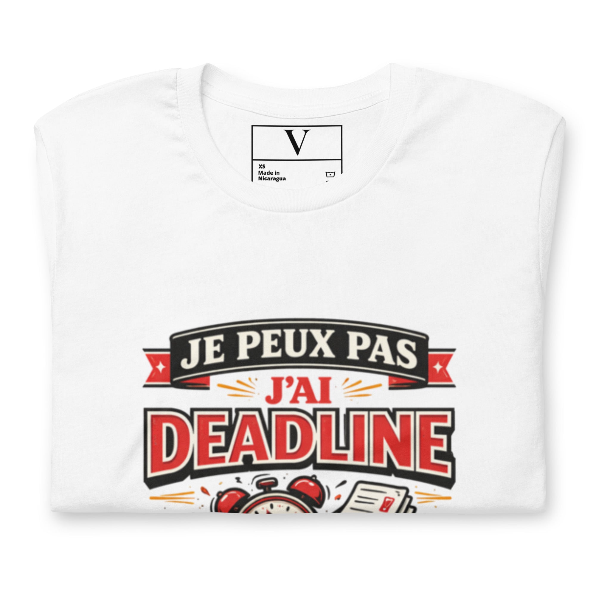 T-shirt Je peux pas j'ai deadline - 5