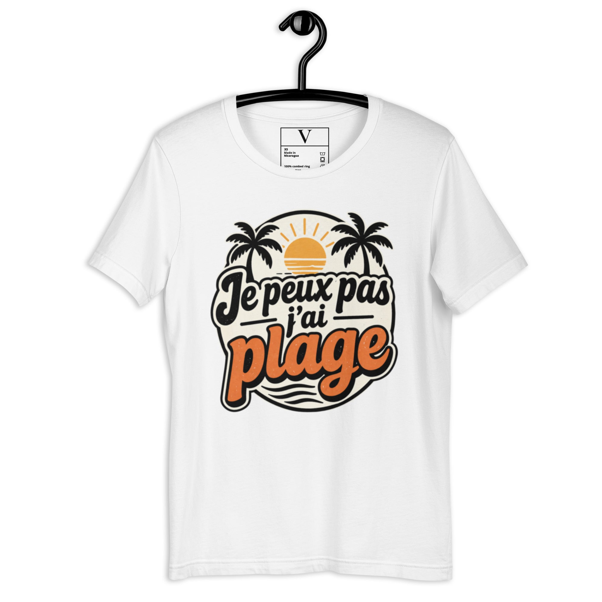 T-shirt Je peux pas j'ai plage - 6