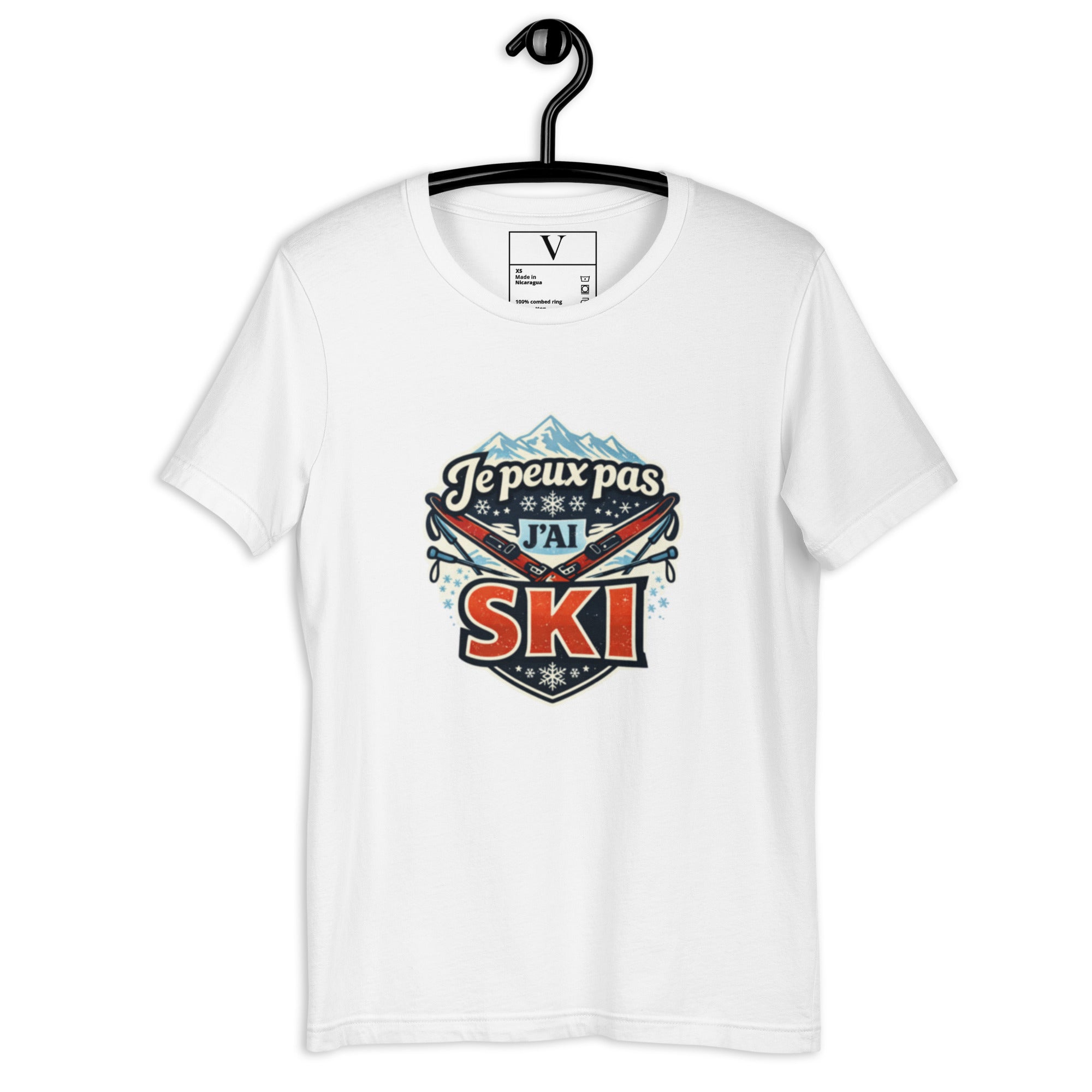 T-shirt Je peux pas j'ai ski - 5
