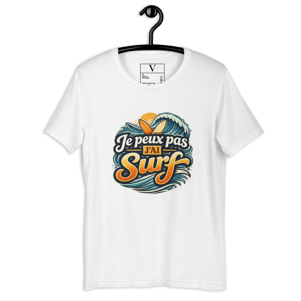 T-shirt Je peux pas j'ai surf - 4