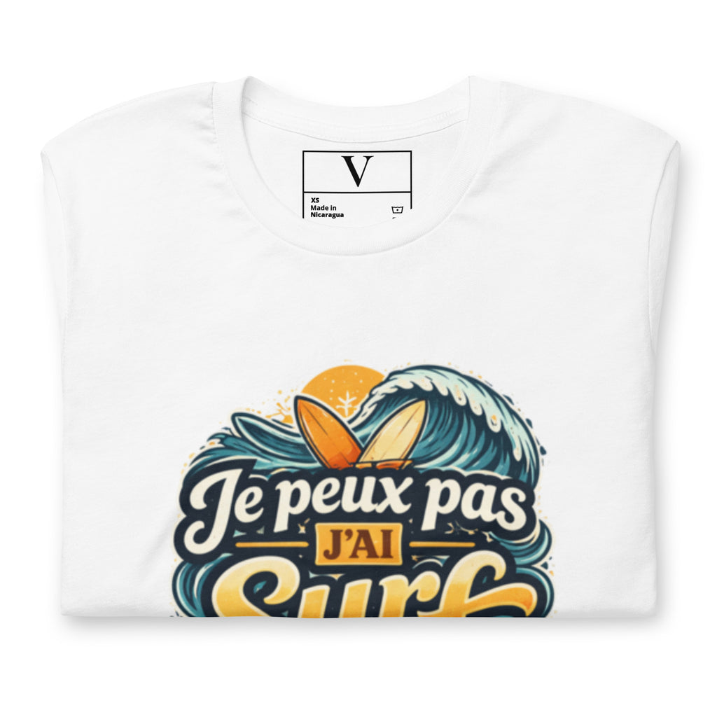 T-shirt Je peux pas j'ai surf - 6