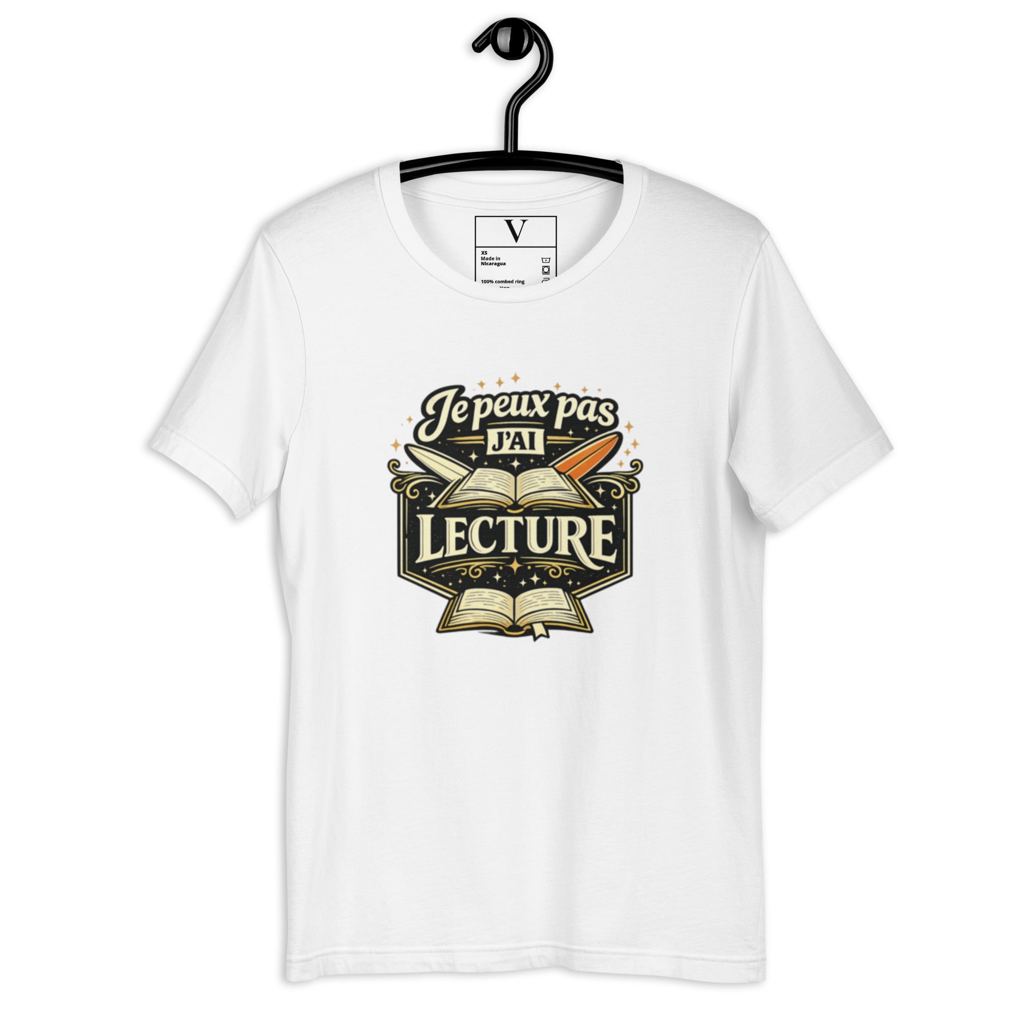 T-shirt Je peux pas j'ai lecture - 5