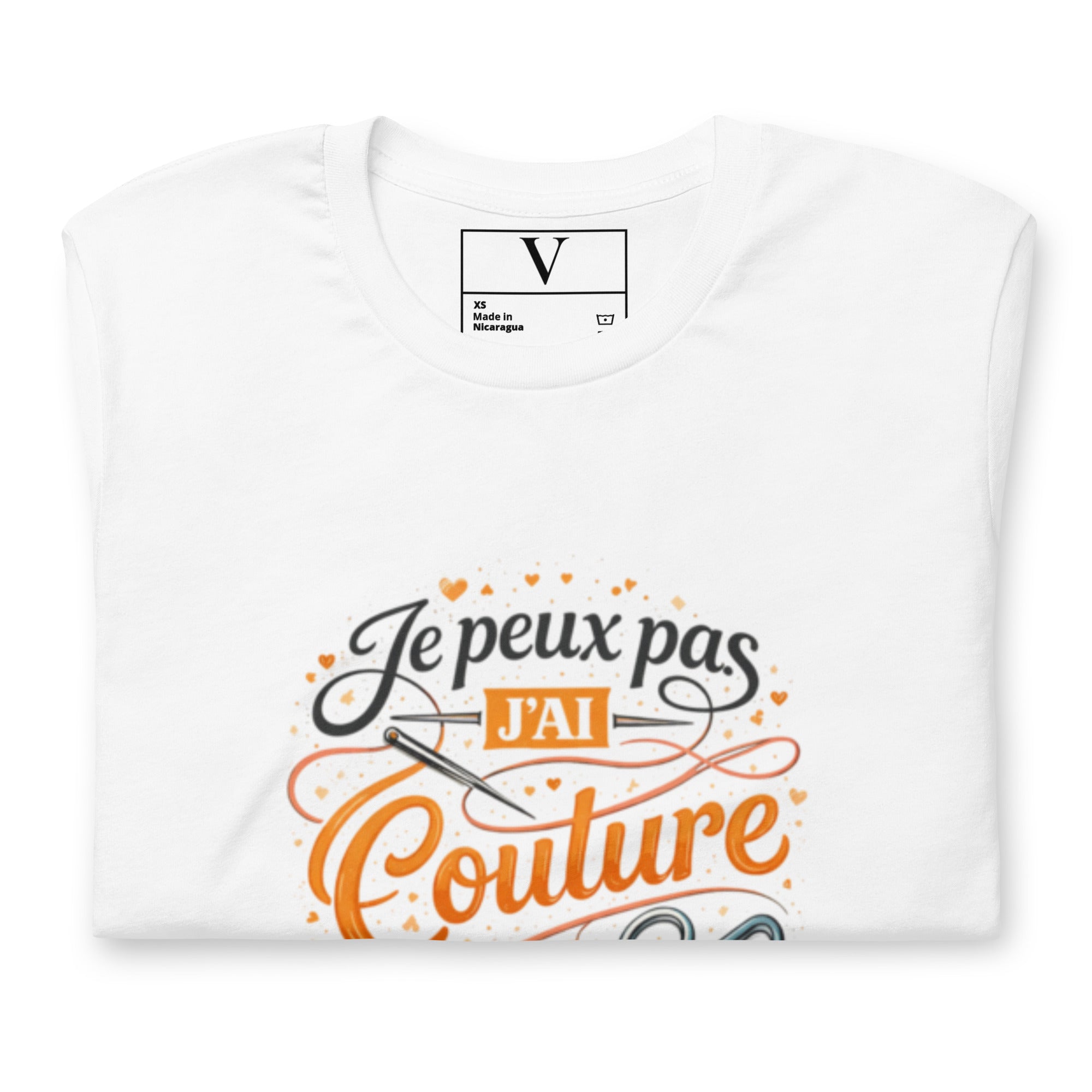 T-shirt Je peux pas j'ai couture - 8