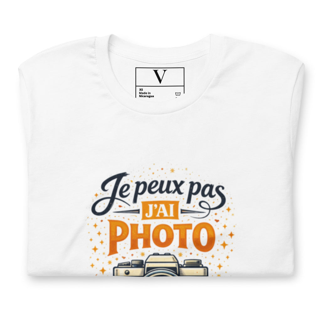 T-shirt Je peux pas j'ai photo - 4