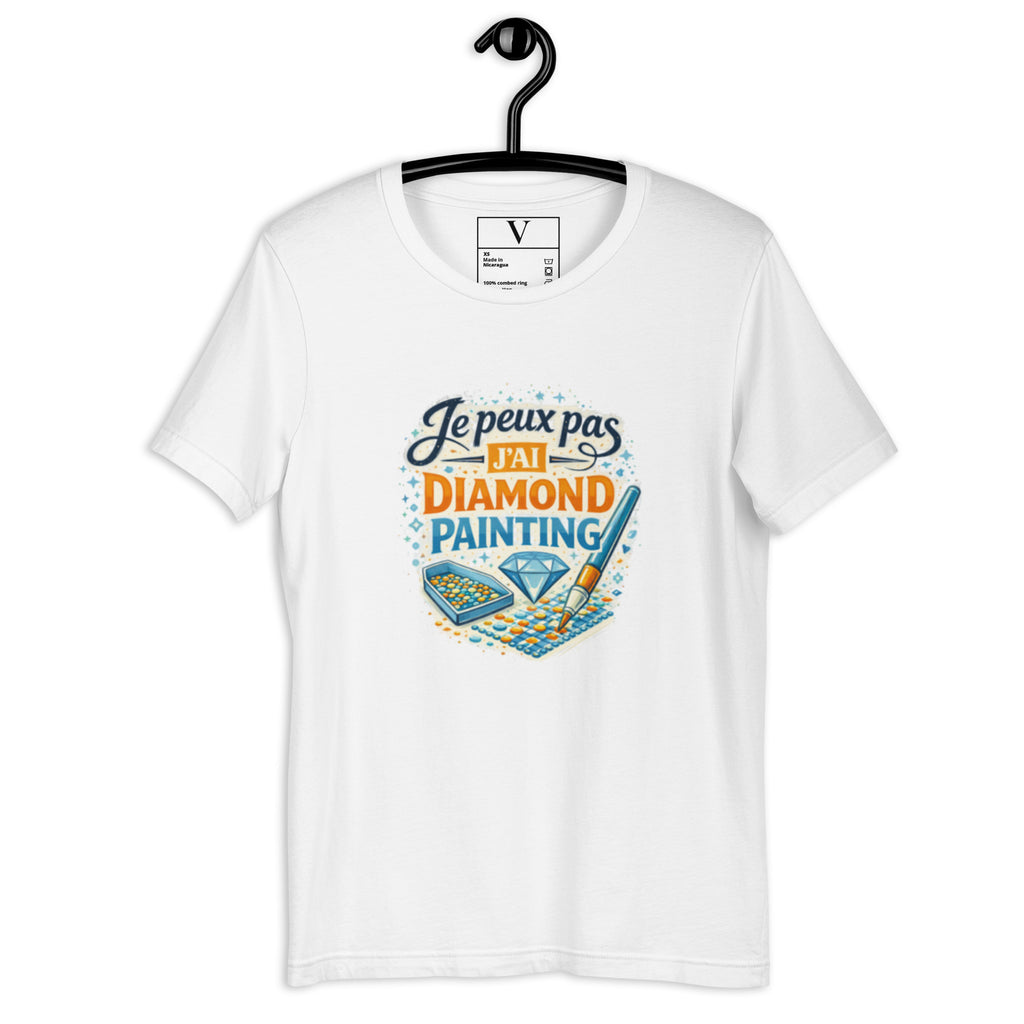 T-shirt Je peux pas j'ai diamond painting - 8