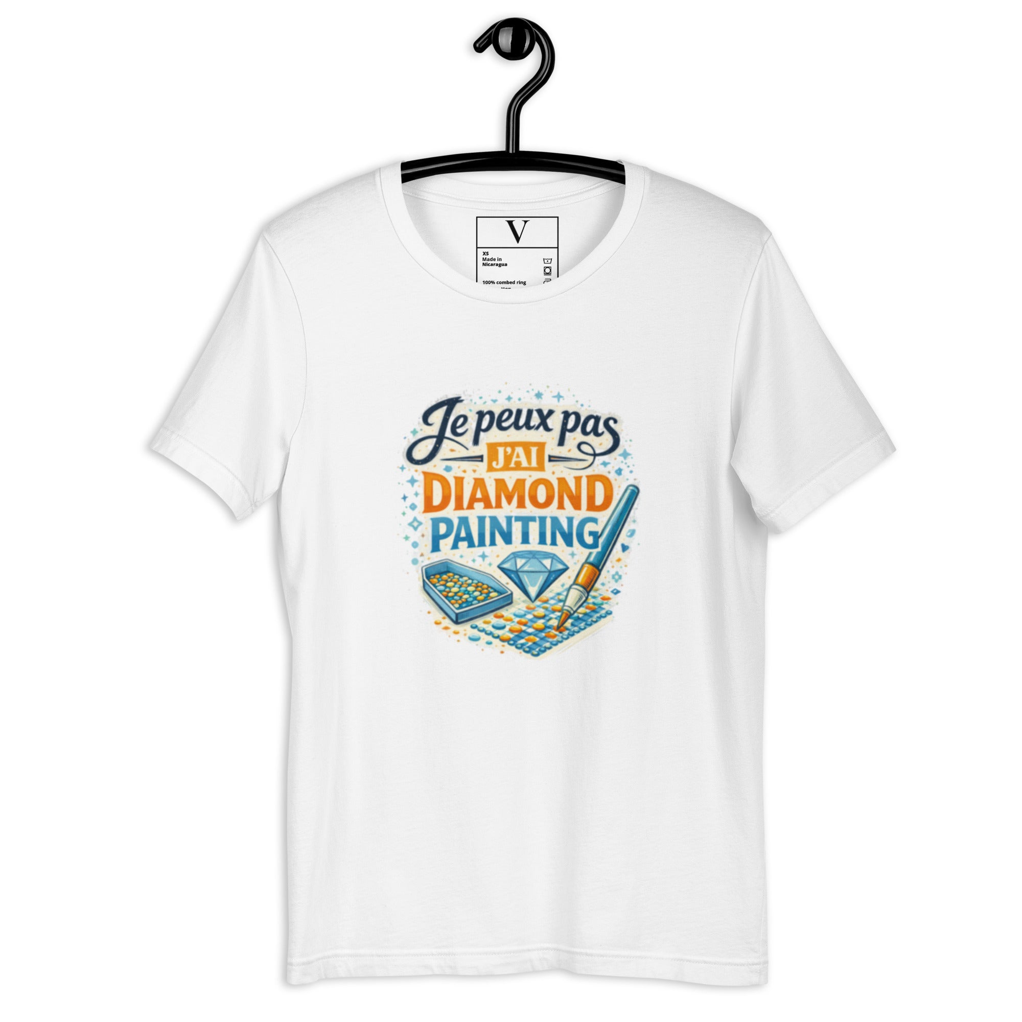 T-shirt Je peux pas j'ai diamond painting - 8