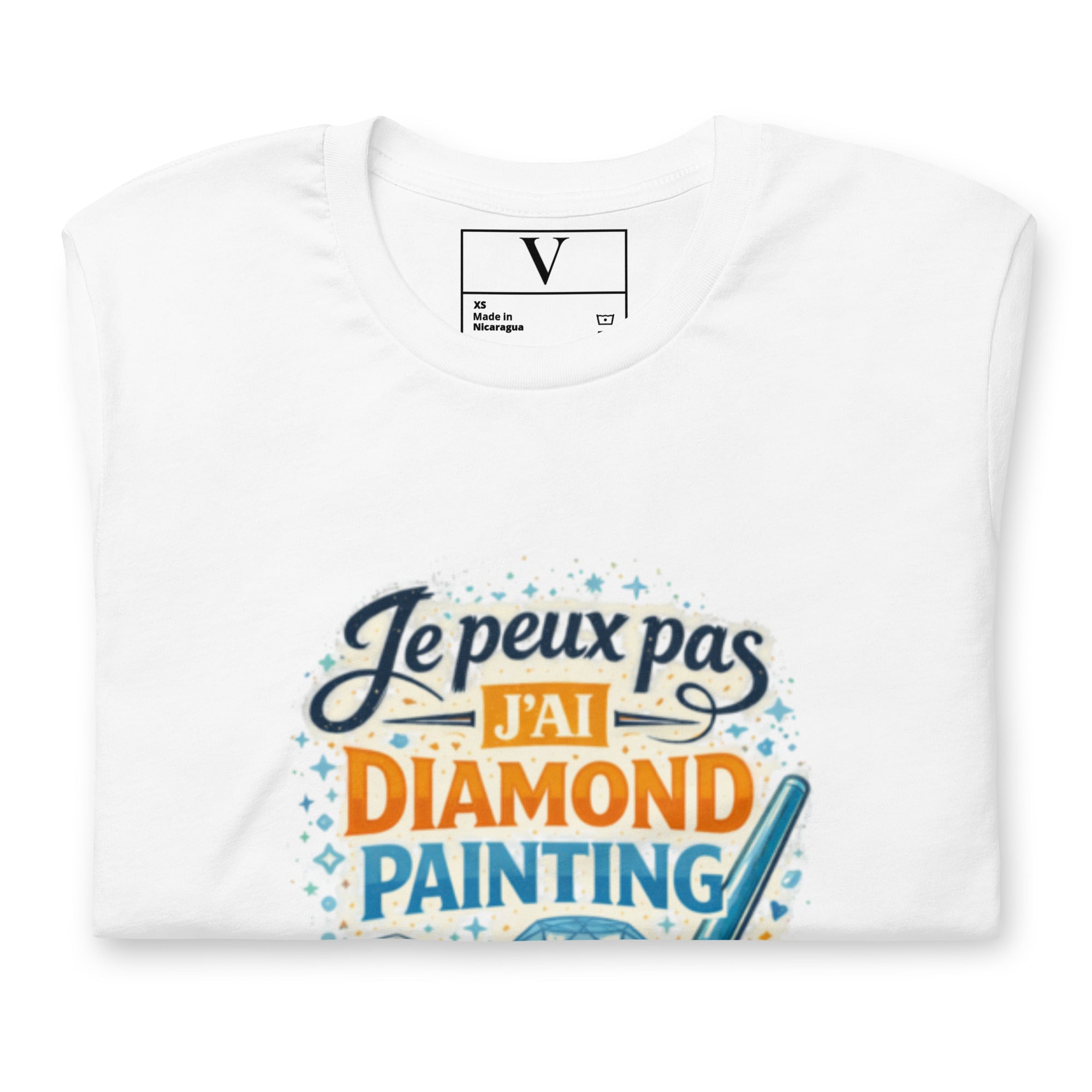 T-shirt Je peux pas j'ai diamond painting - 7