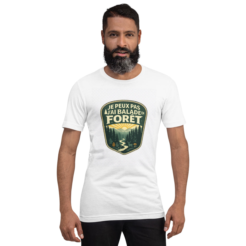 T-shirt Je peux pas j'ai balade en forêt - 1